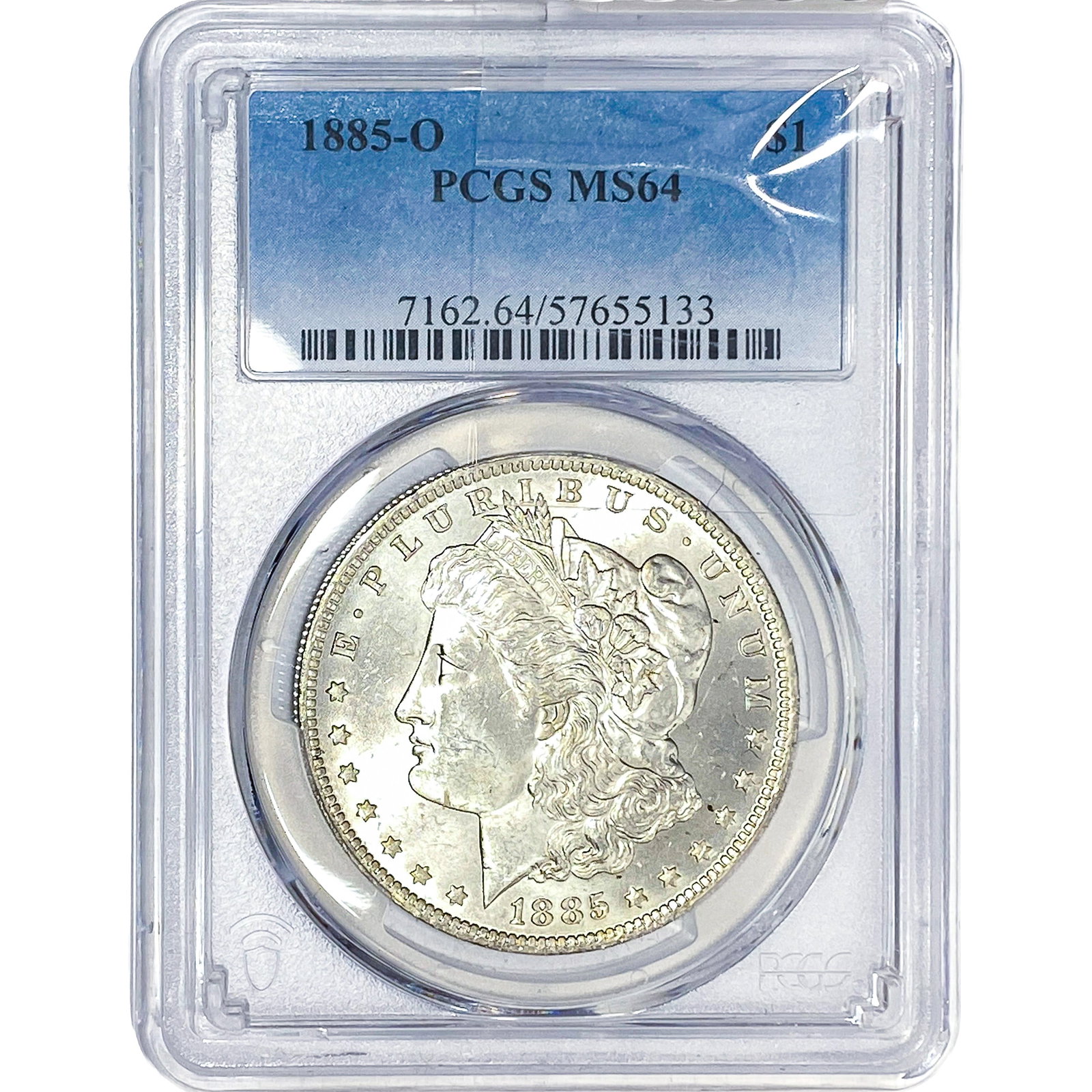 1885-O Morgan Silver Dollar PCGS MS64: 1885-O Morgan Silver Dollar PCGS MS64
