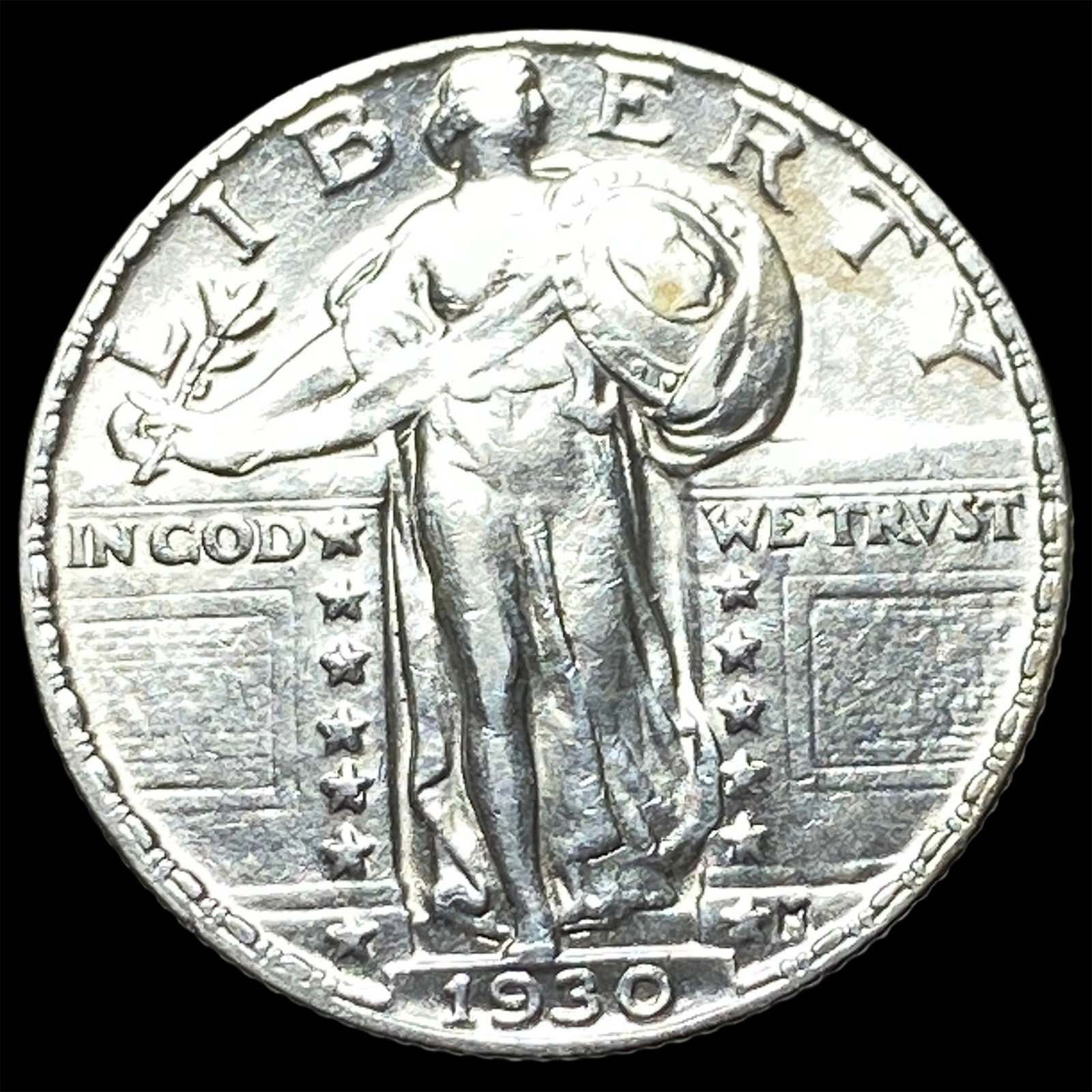 1930 Standing Liberty Silver Quarter CLOSELY UNCIRCULATED: 1930 Standing Liberty Silver Quarter CLOSELY UNCIRCULATED