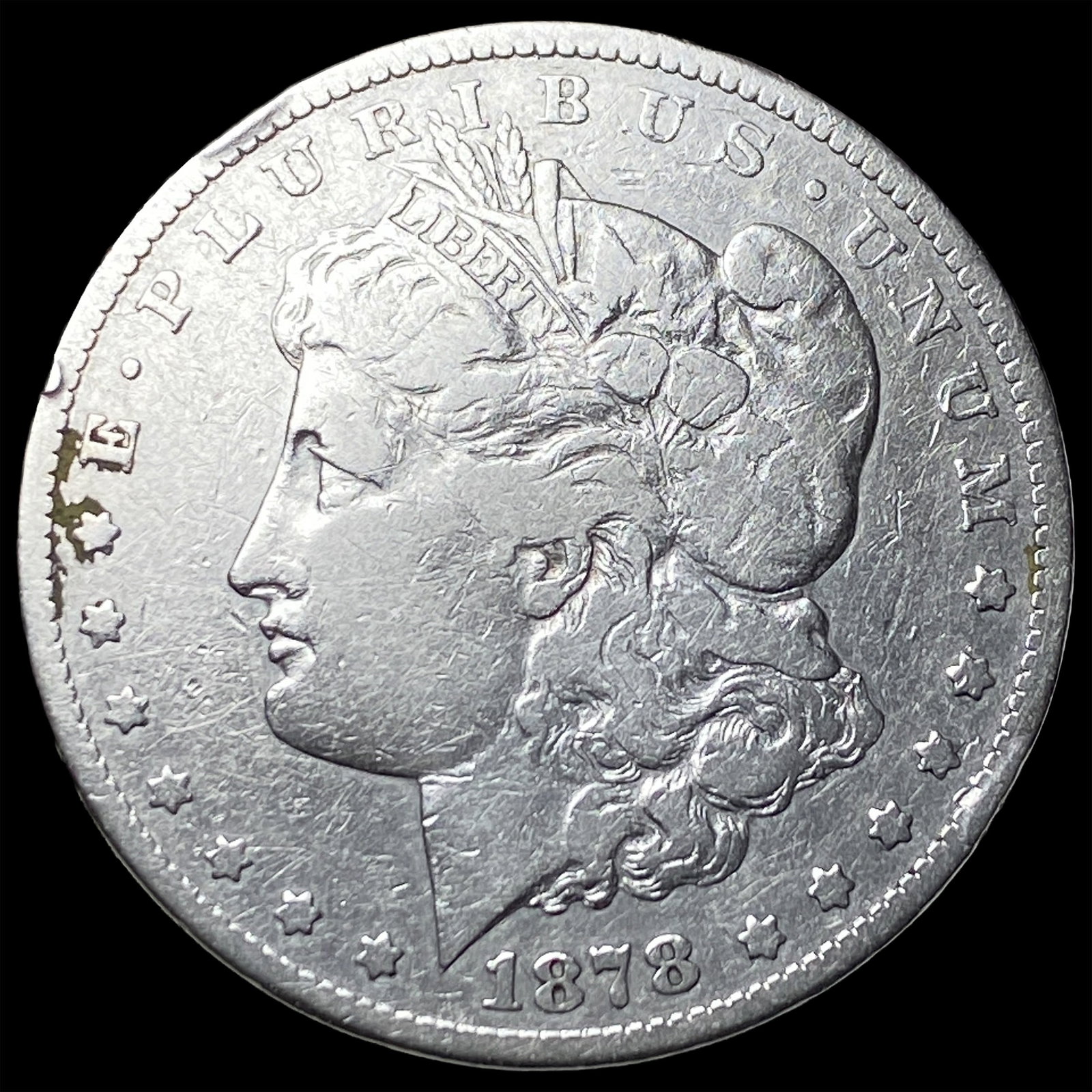 1878-CC Silver Morgan Dollar LIGHTLY CIRCULATED: 1878-CC Silver Morgan Dollar LIGHTLY CIRCULATED