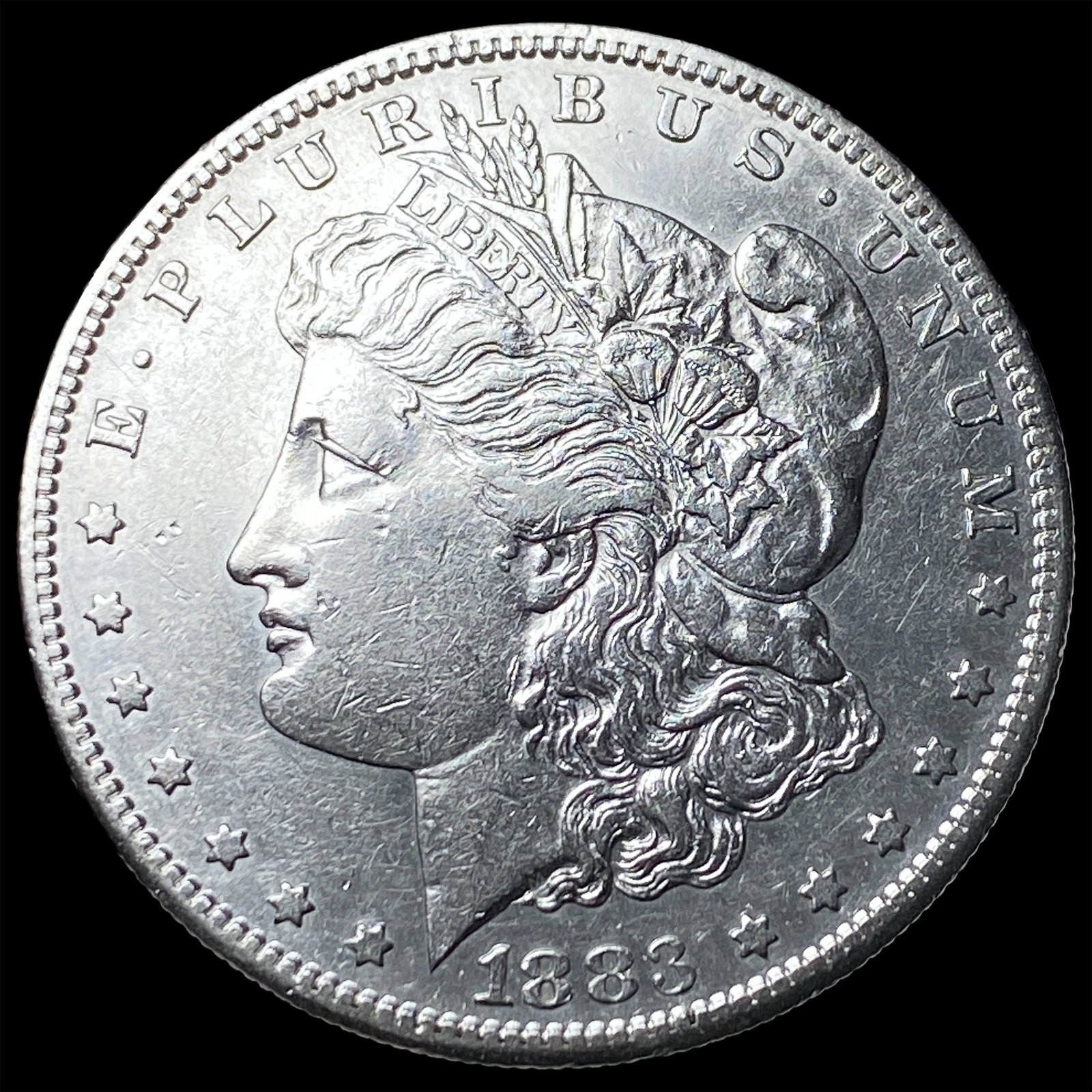1883-S Silver Morgan Dollar CLOSELY UNCIRCULATED: 1883-S Silver Morgan Dollar CLOSELY UNCIRCULATED