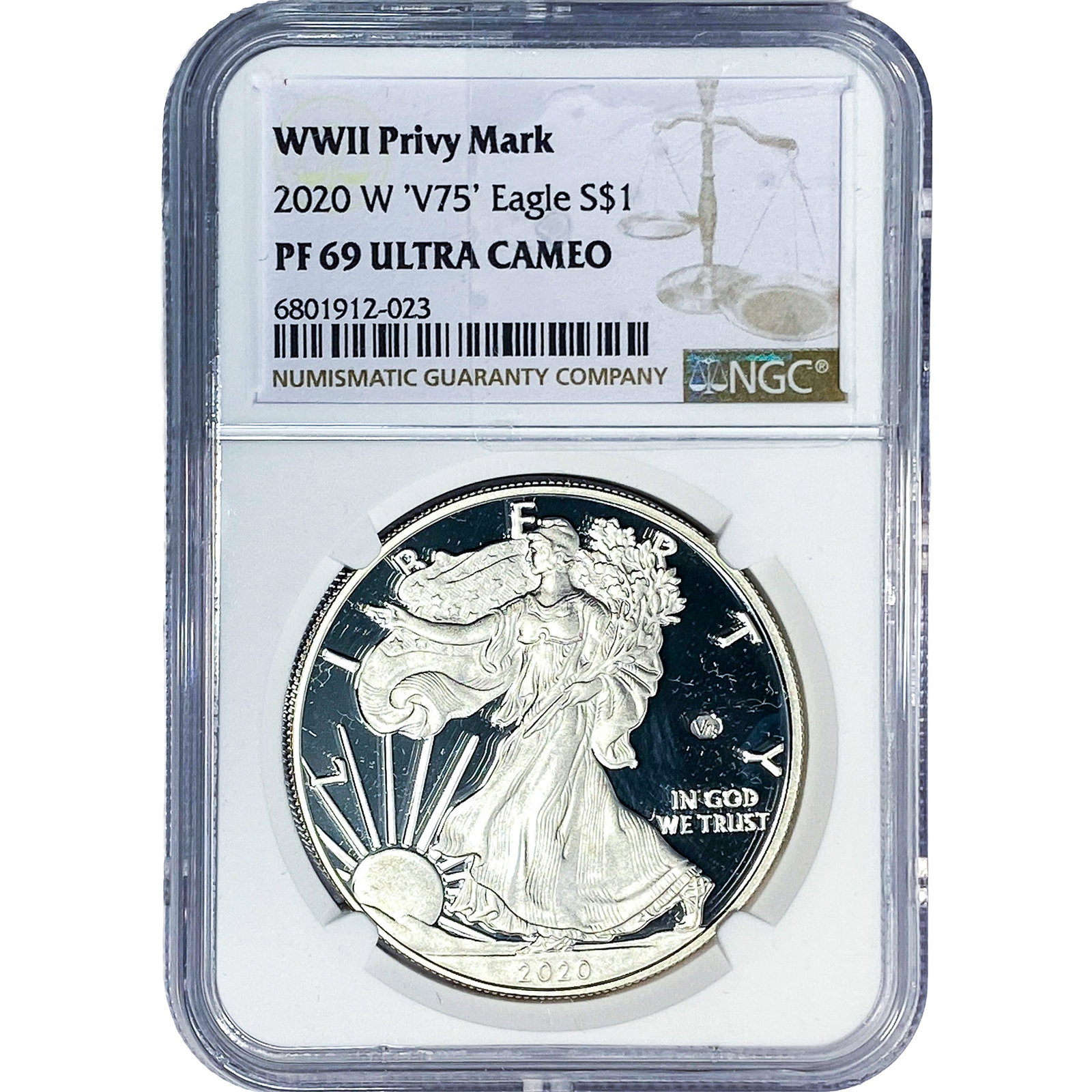 2020-W Silver Eagle NGC PF69 Ultra Cameo (1 of 2)