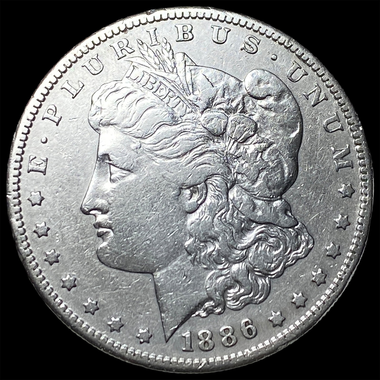 1886-S Silver Morgan Dollar NEARLY UNCIRCULATED: 1886-S Silver Morgan Dollar NEARLY UNCIRCULATED