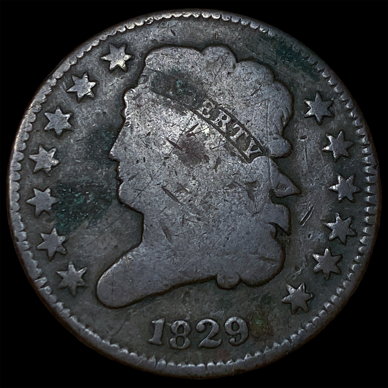 1829 Classic Head Half Cent LIGHTLY CIRCULATED: 1829 Classic Head Half Cent LIGHTLY CIRCULATED