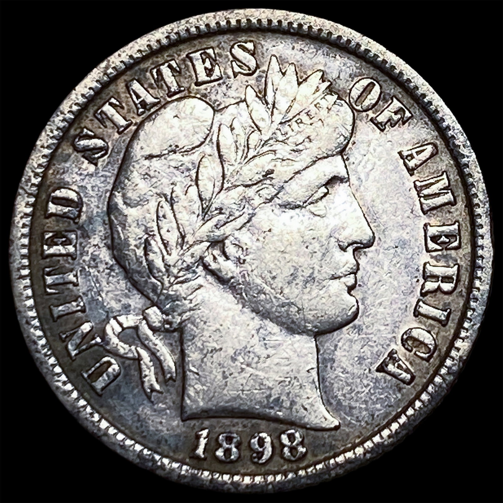 1898 Silver Barber Dime CLOSELY UNCIRCULATED (1 of 2)