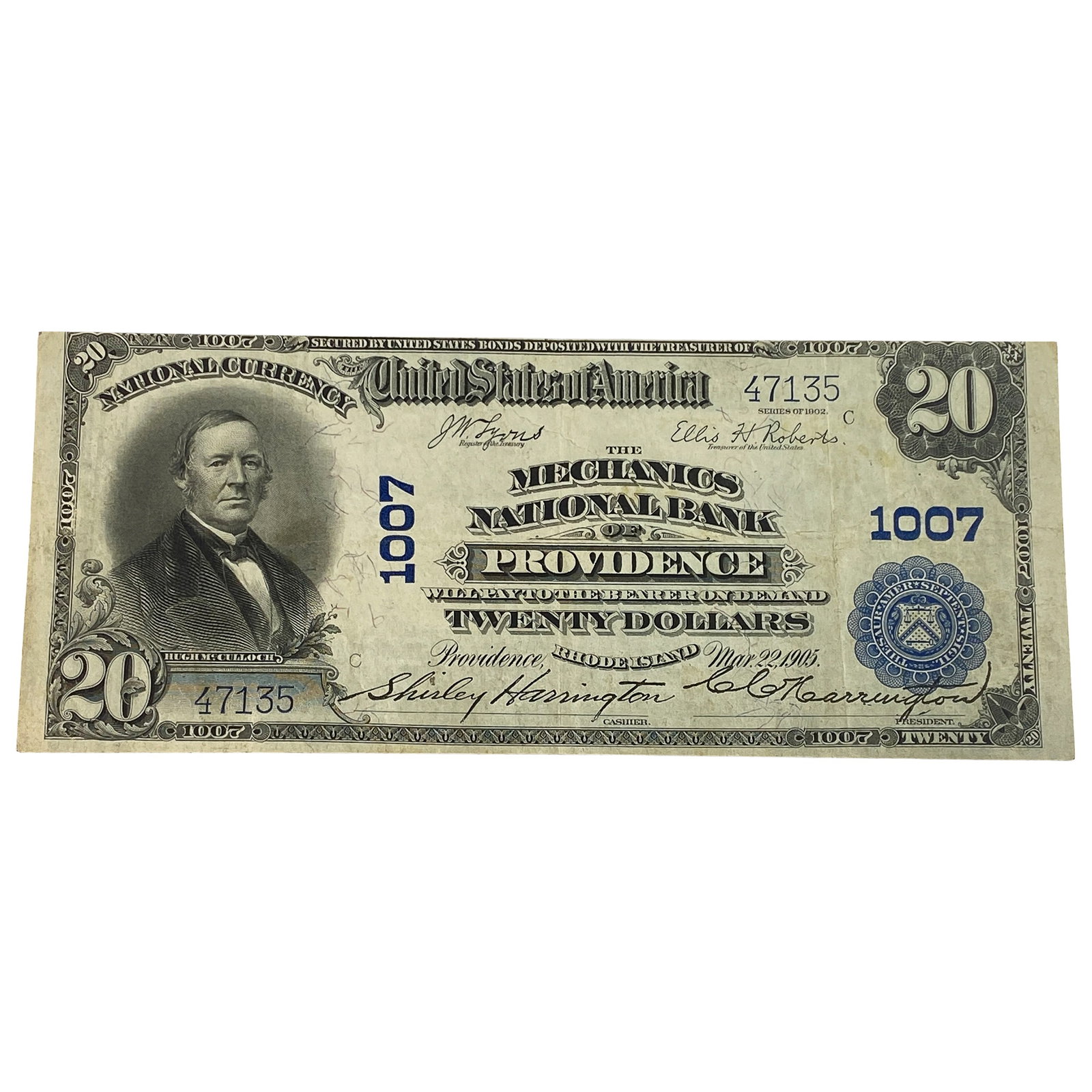 1902 $20 Rhode Island (1 of 2)