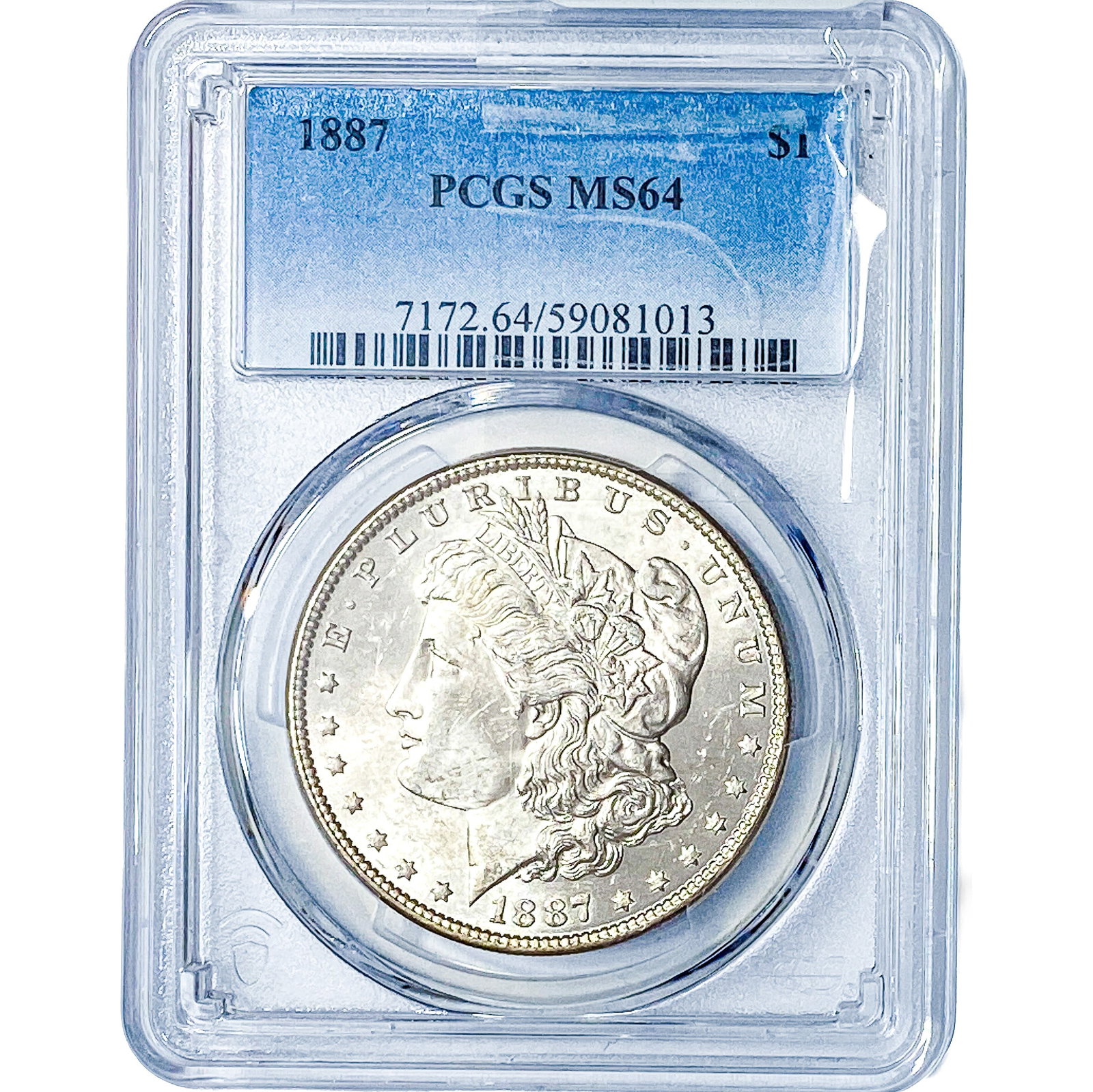 1887 Morgan Silver Dollar PCGS MS64: 1887 Morgan Silver Dollar PCGS MS64
