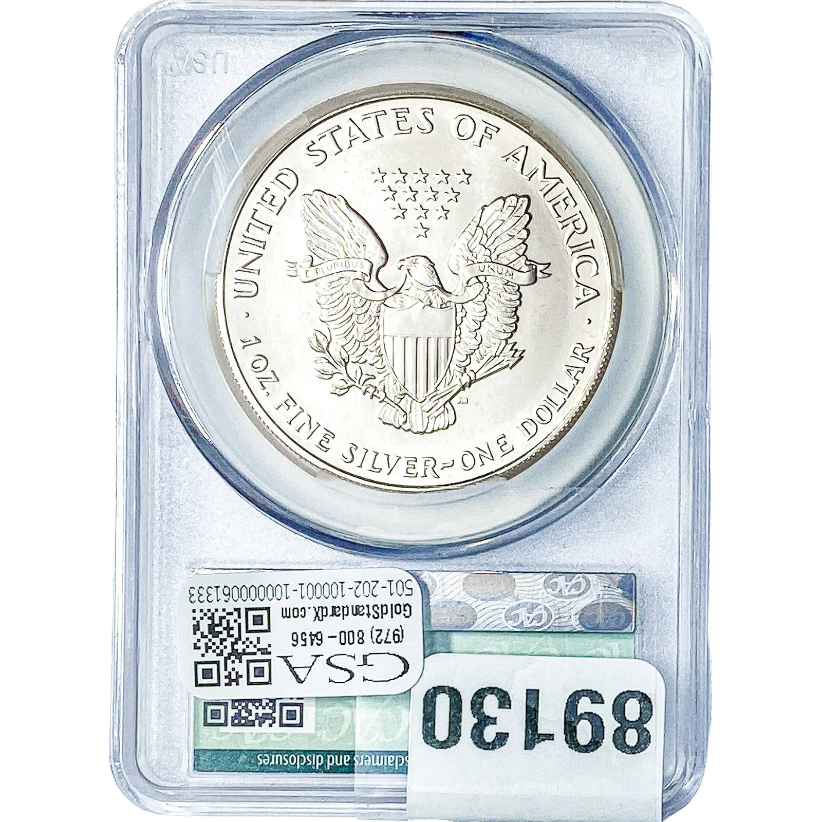 1993 Silver Eagle CAC MS69 - 2