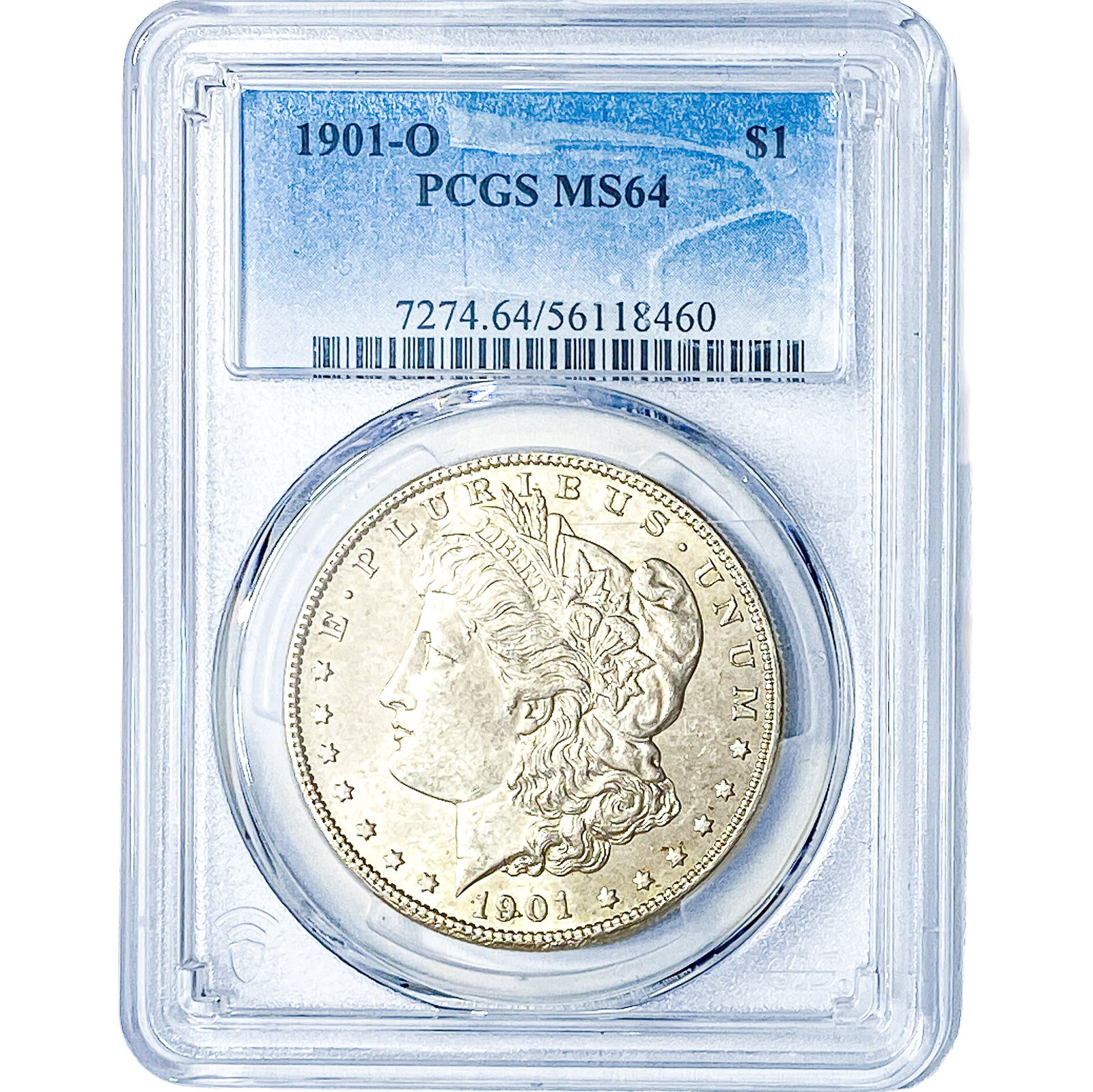 1901-O Morgan Silver Dollar PCGS MS64: 1901-O Morgan Silver Dollar PCGS MS64
