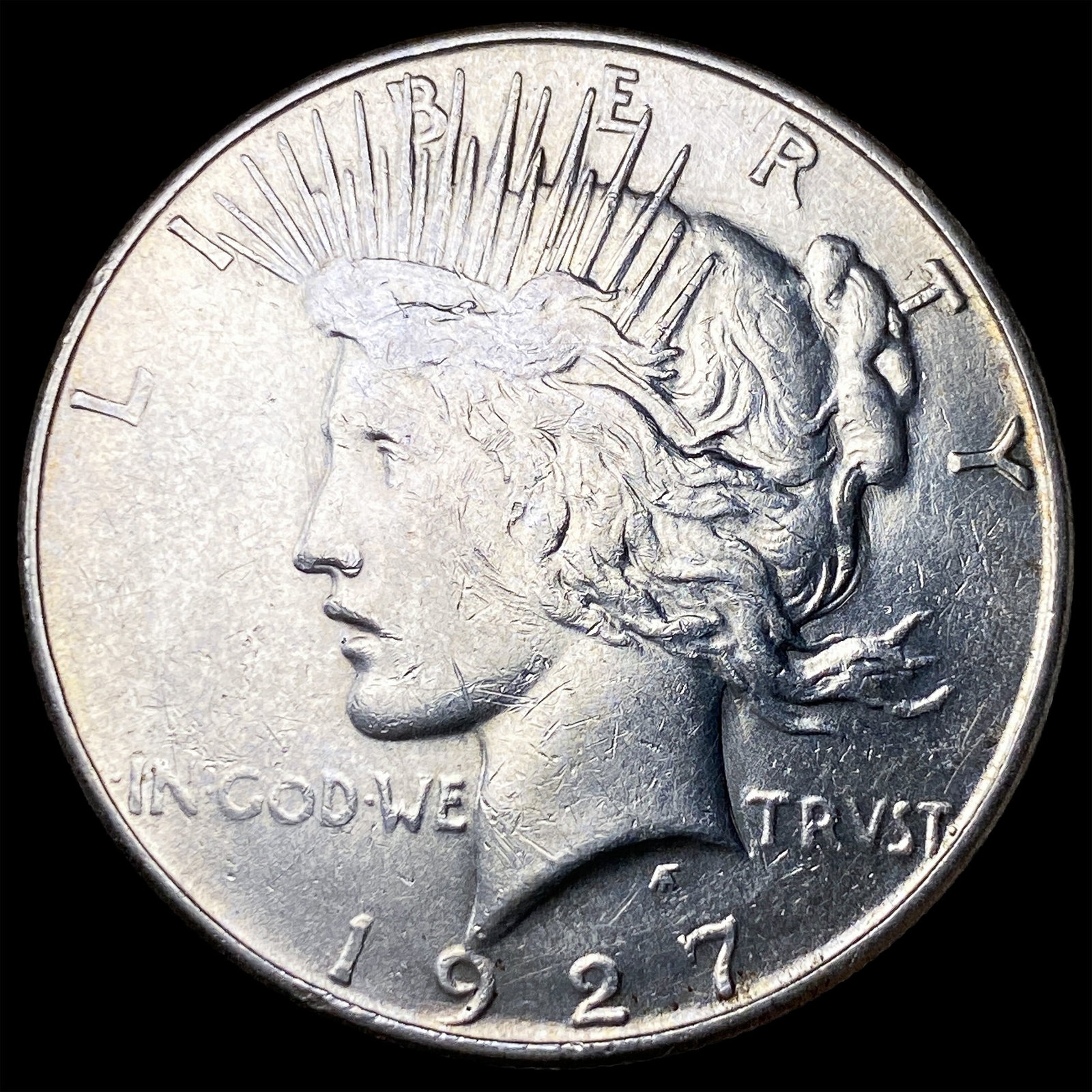 1927-S Silver Peace Dollar CLOSELY UNCIRCULATED: 1927-S Silver Peace Dollar CLOSELY UNCIRCULATED