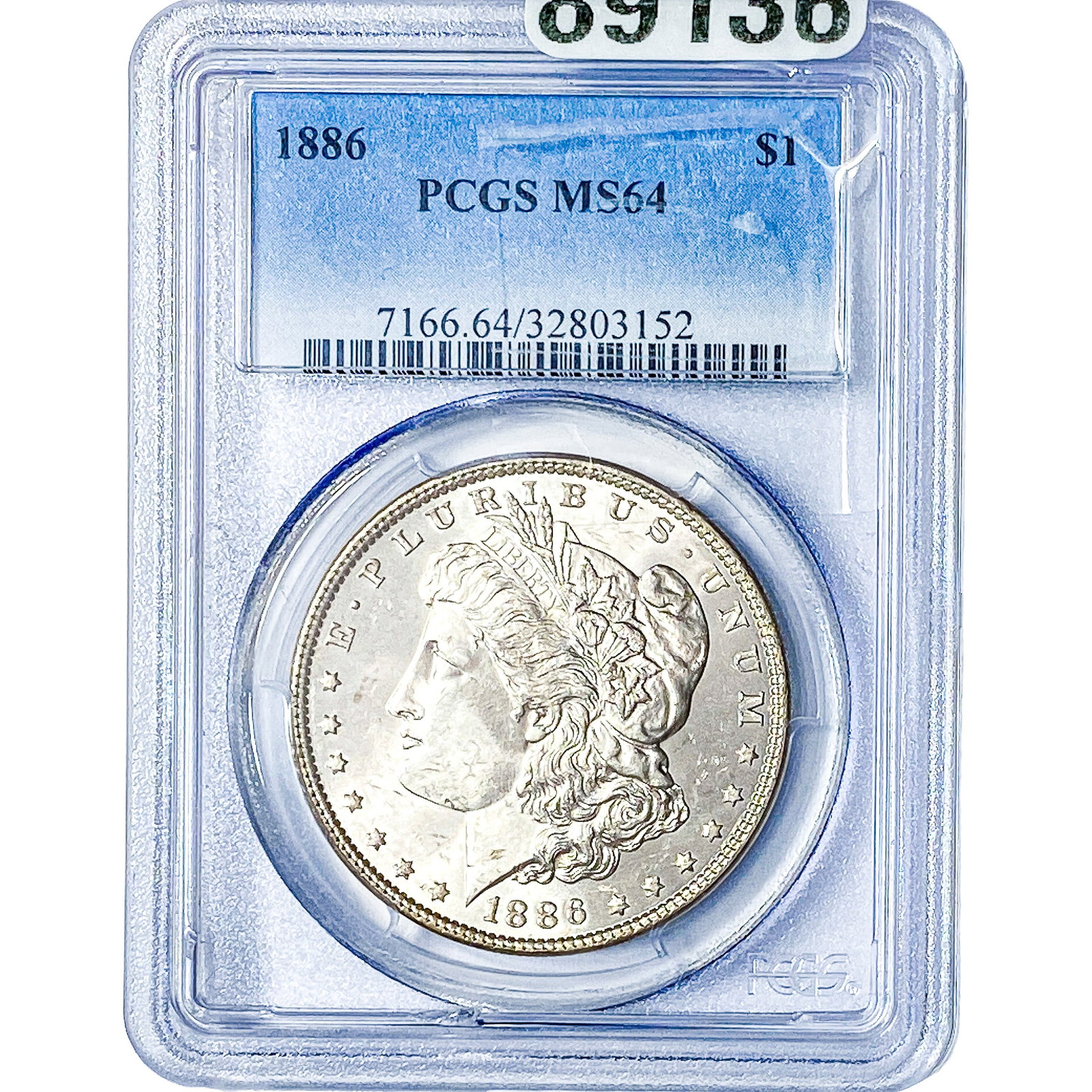1886 Morgan Silver Dollar PCGS MS64: 1886 Morgan Silver Dollar PCGS MS64
