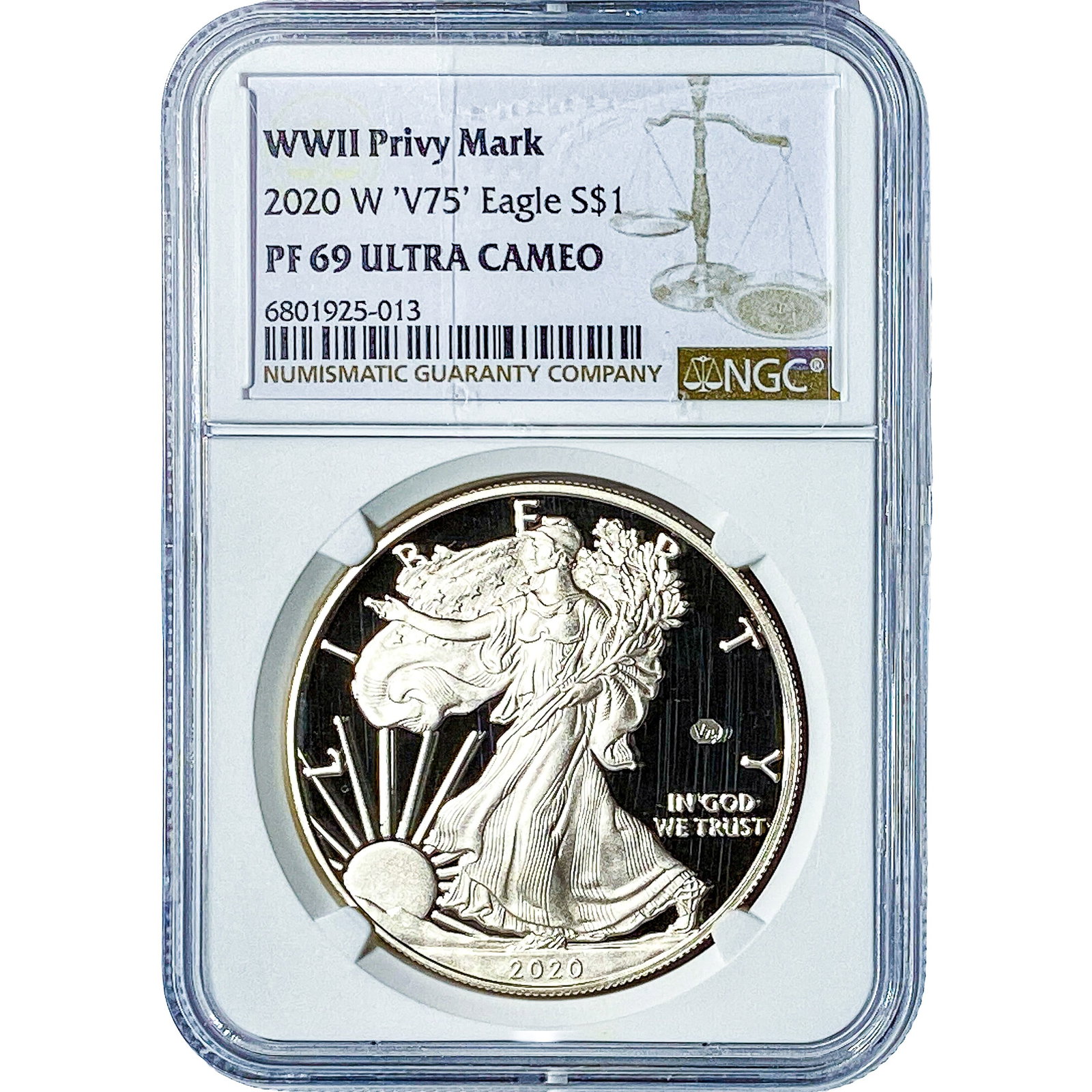 2020-W Silver Eagle NGC PF69 Ultra Cameo (1 of 2)