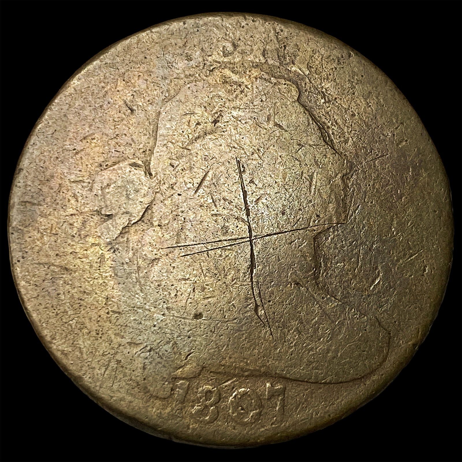 1807 Draped Bust Large Cent NICELY CIRCULATED: 1807 Draped Bust Large Cent NICELY CIRCULATED
