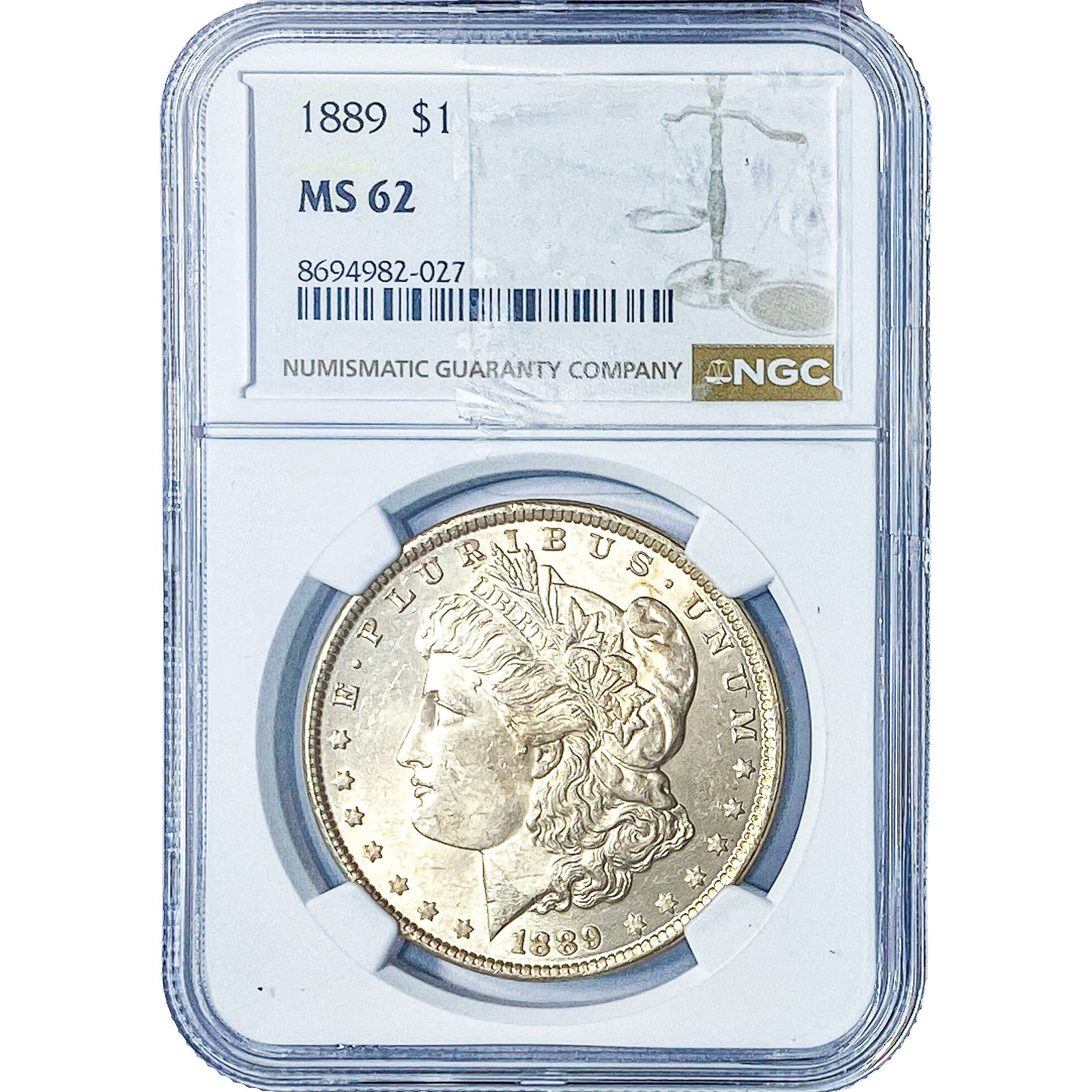 1889 Morgan Silver Dollar NGC MS62 (1 of 2)