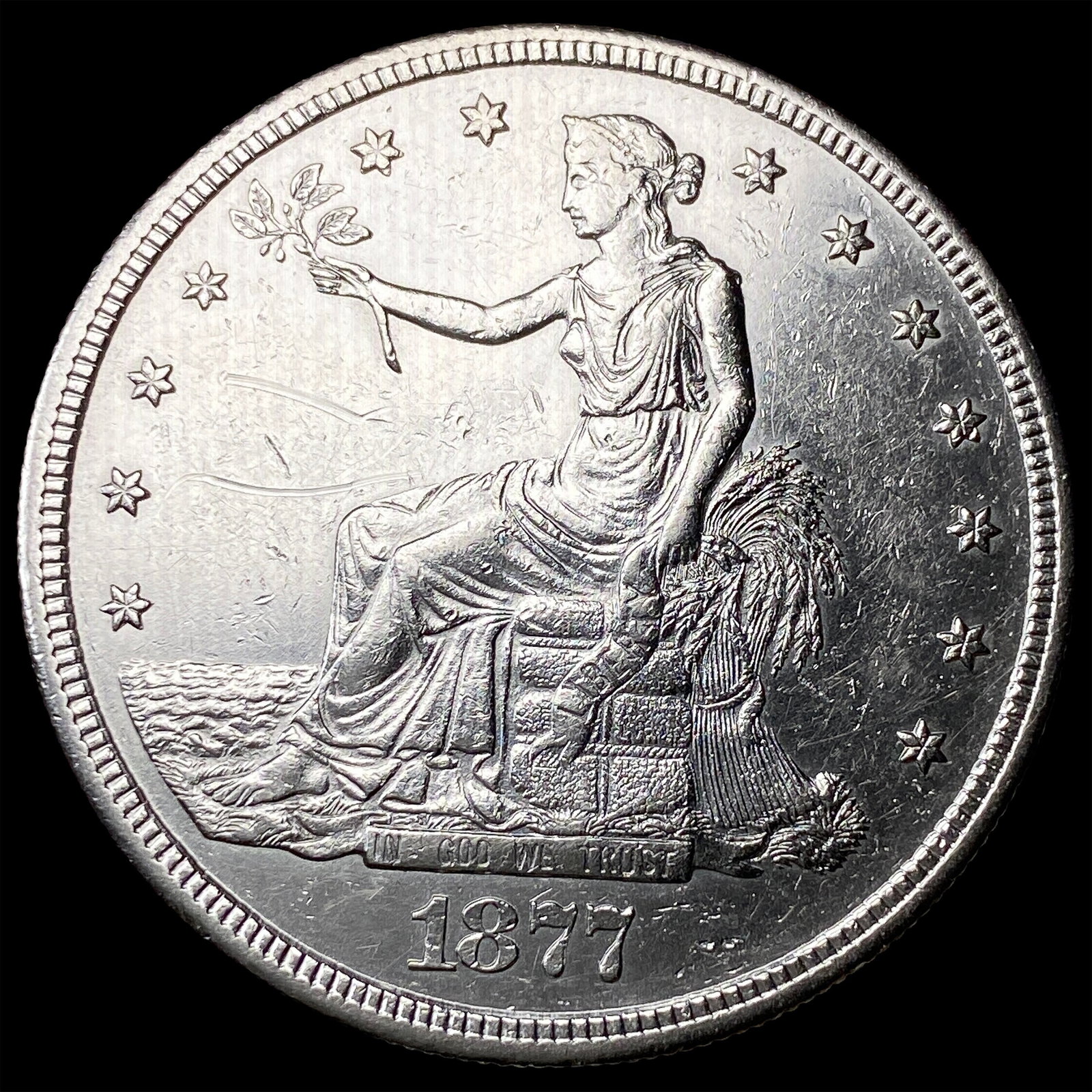 1877-S Silver Trade Dollar HIGH GRADE: 1877-S Silver Trade Dollar HIGH GRADE