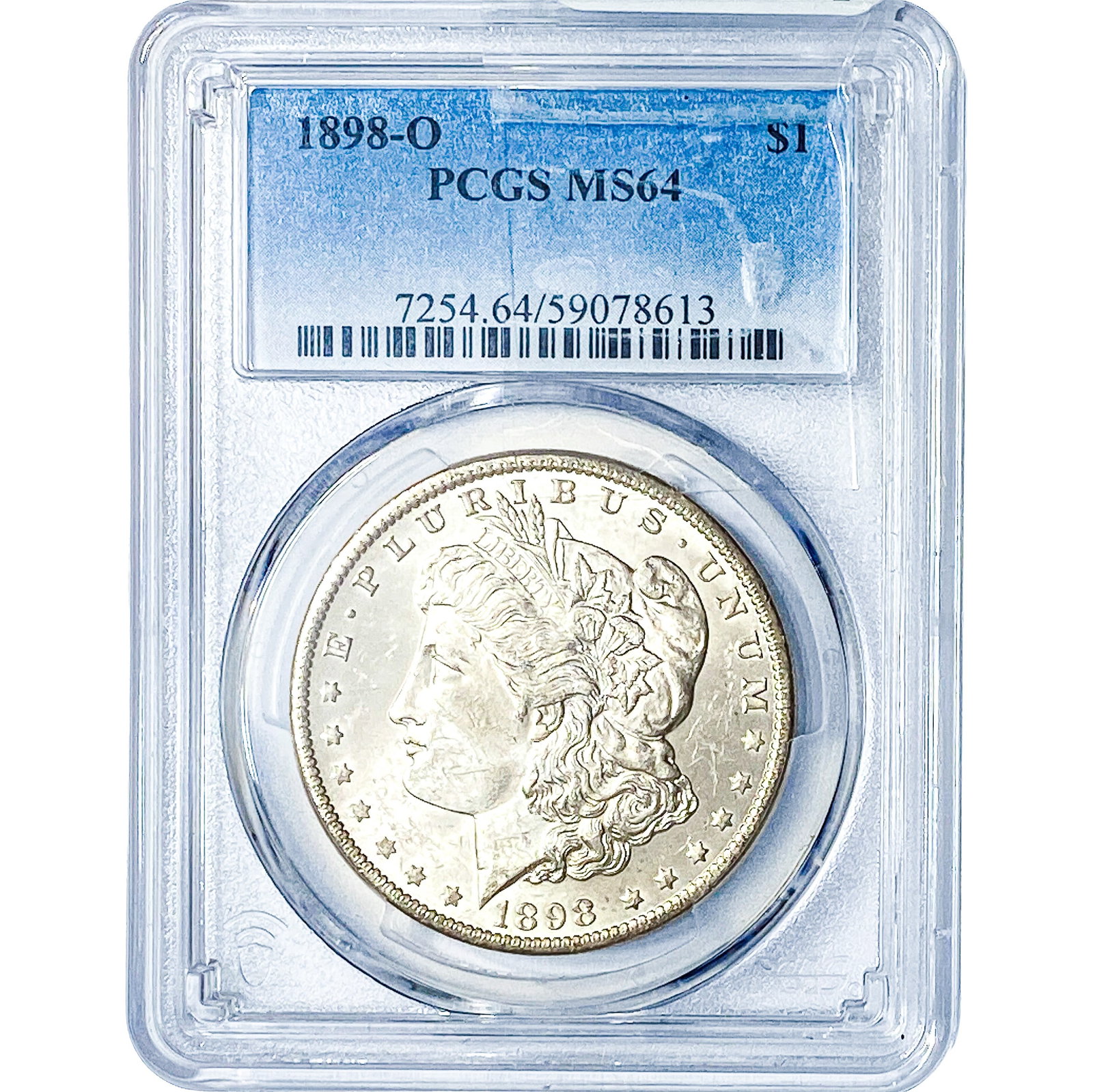 1898-O Morgan Silver Dollar PCGS MS64: 1898-O Morgan Silver Dollar PCGS MS64