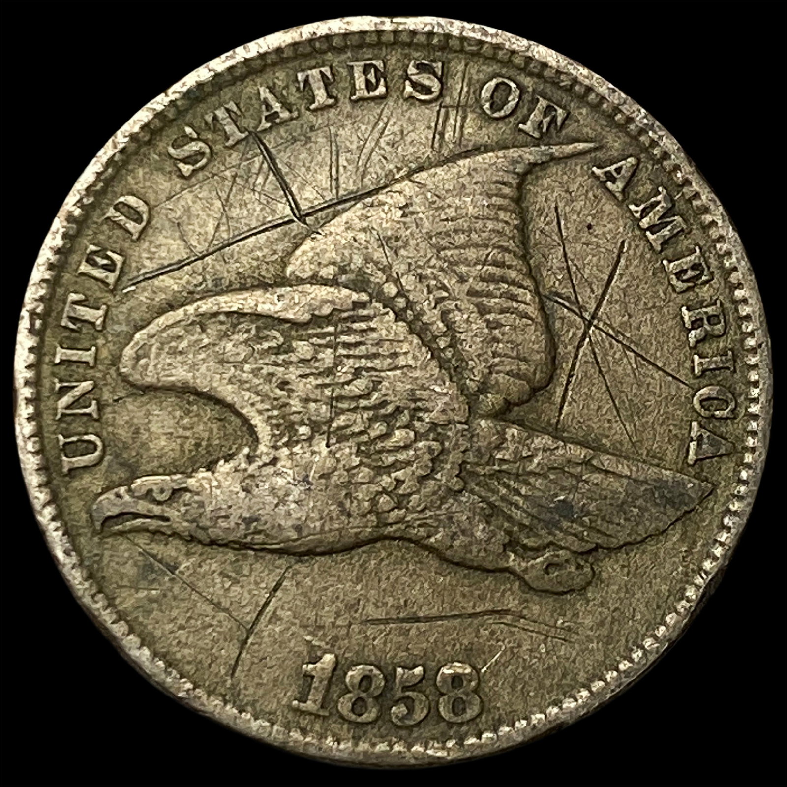 1858 Flying Eagle Cent HIGH GRADE: 1858 Flying Eagle Cent HIGH GRADE
