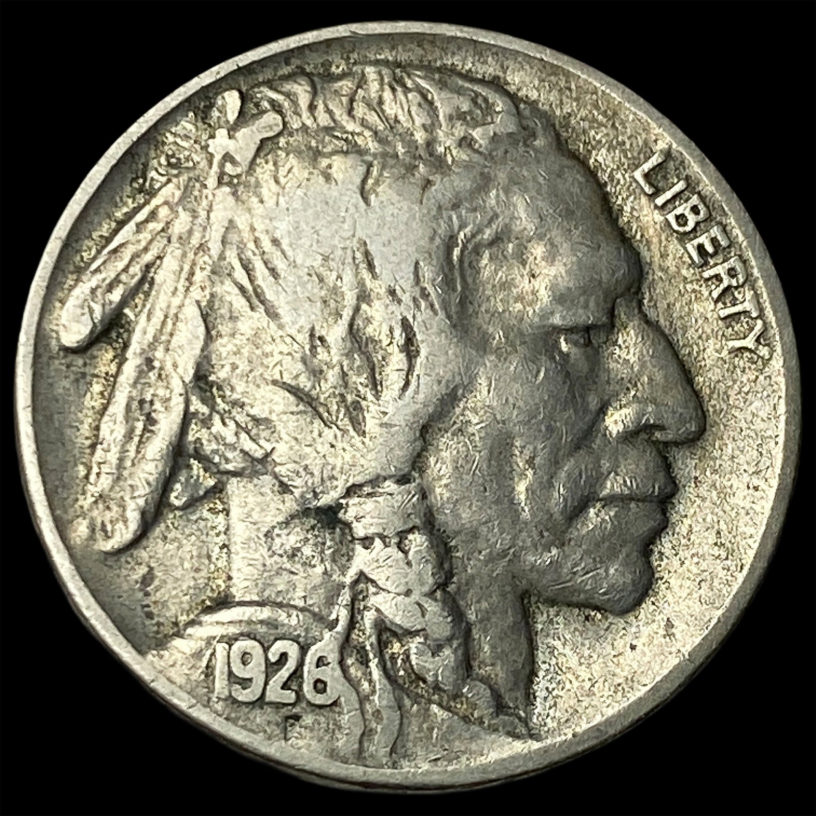 1926-S Nickel Buffalo Five Cents NEARLY UNCIRCULATED: 1926-S Nickel Buffalo Five Cents NEARLY UNCIRCULATED