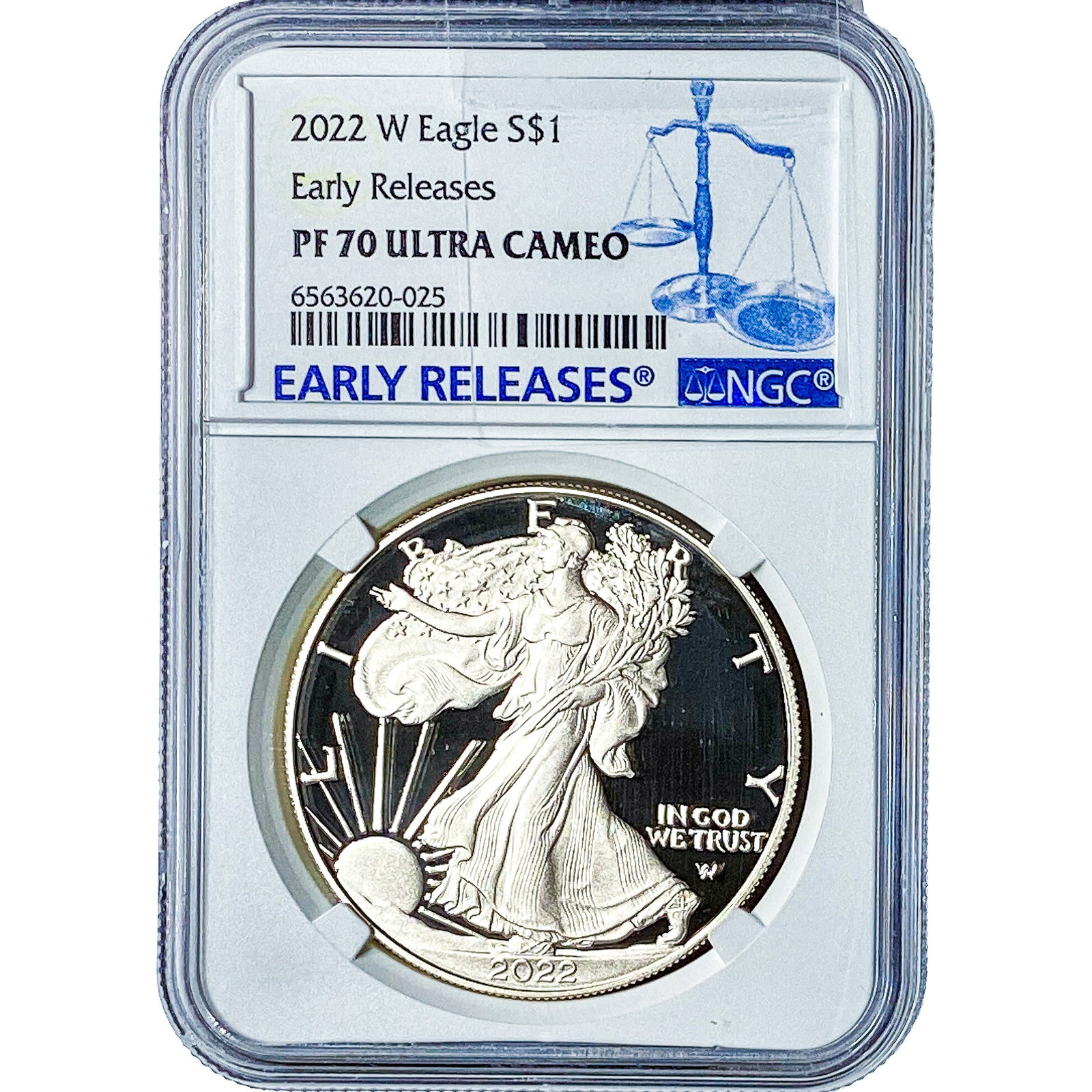 2022-W Silver Eagle NGC PF70 Ultra Cameo: 2022-W Silver Eagle NGC PF70 Ultra Cameo
