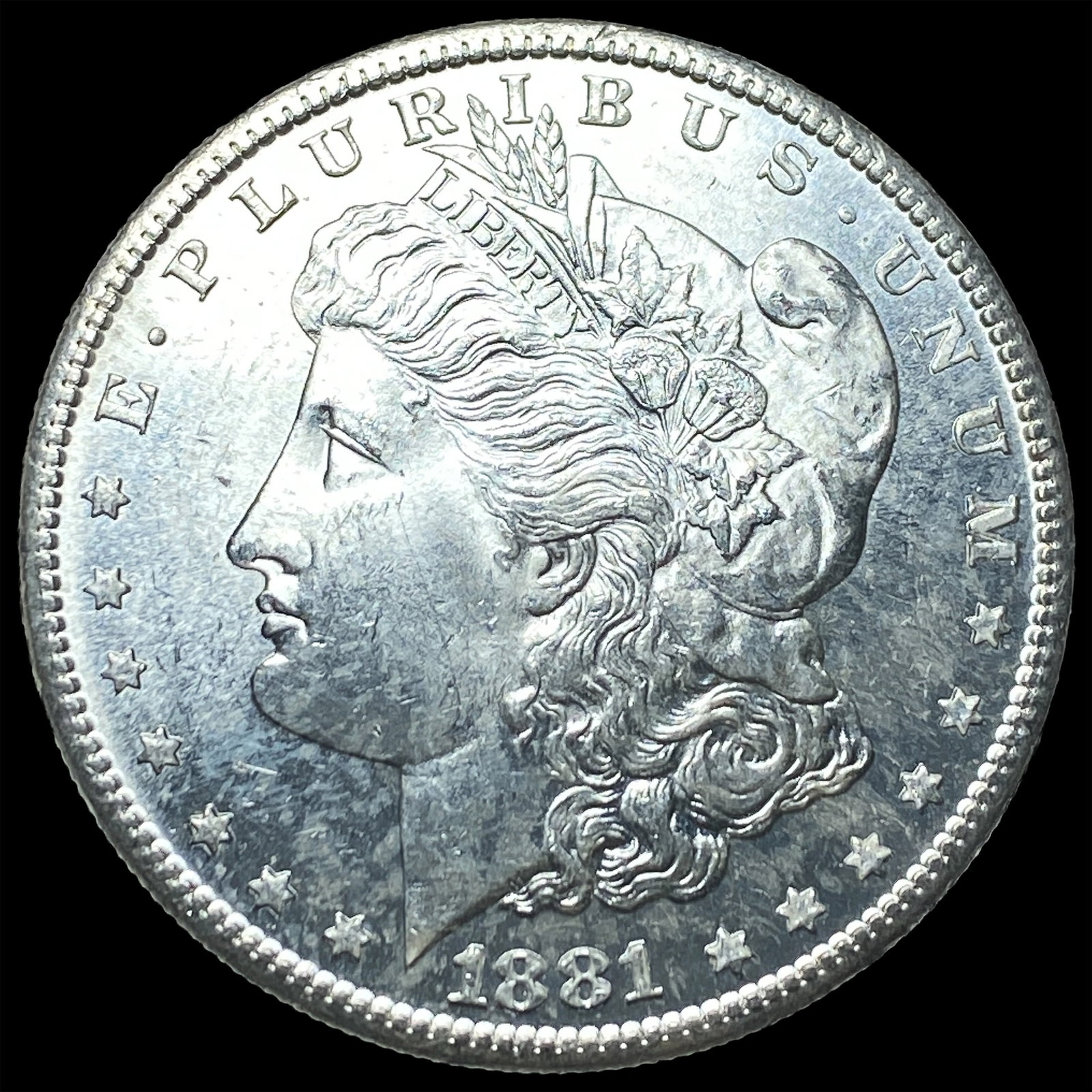 1881-S Silver Morgan Dollar CHOICE BU: 1881-S Silver Morgan Dollar CHOICE BU