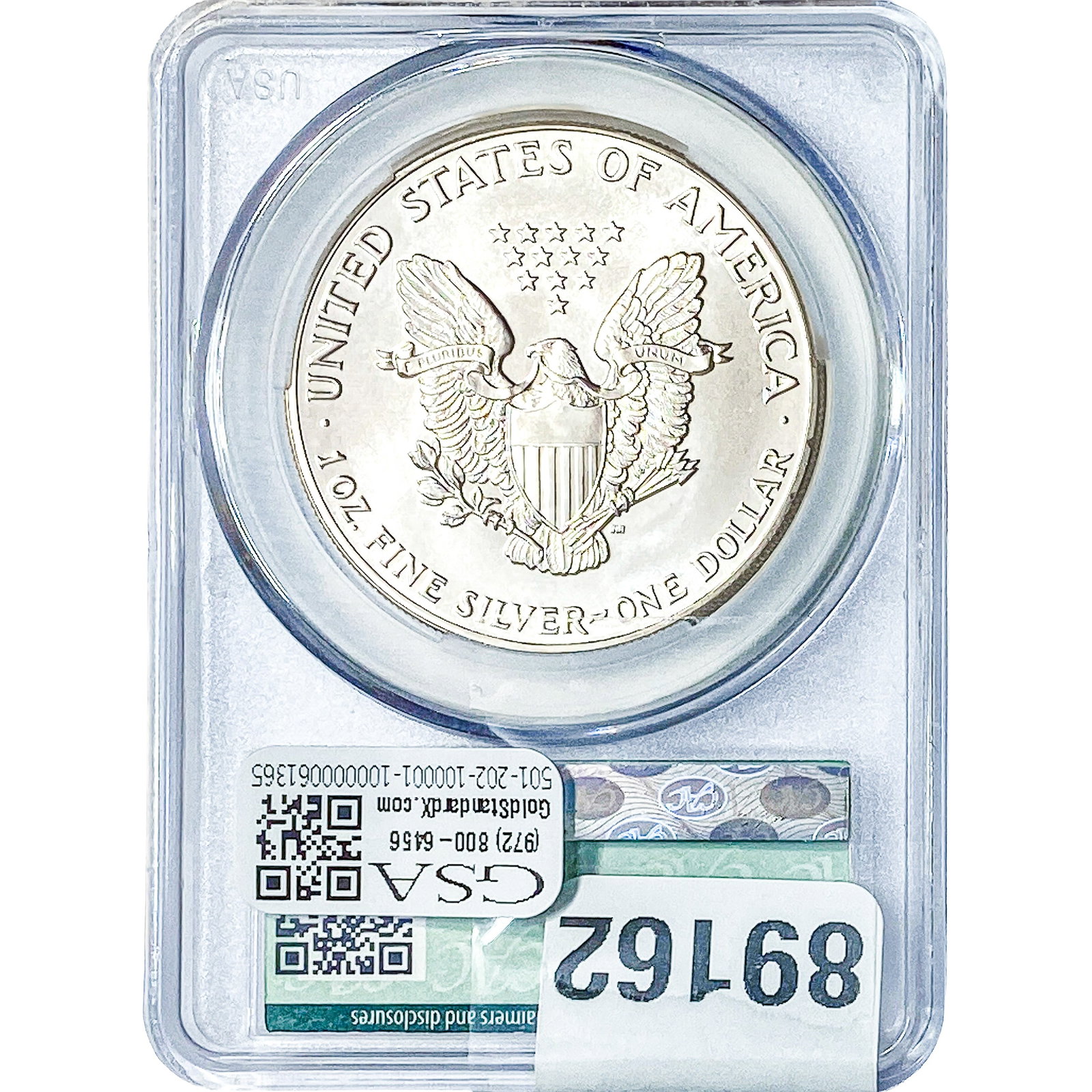 1987-S Silver Eagle CAC MS69 - 2