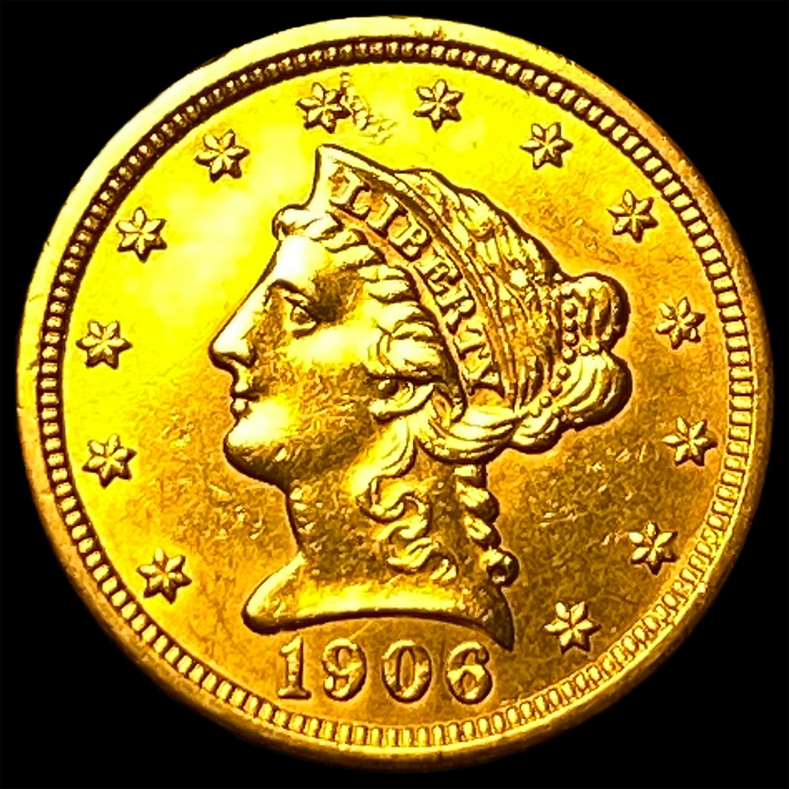 1906 Liberty Head $2.5 Gold Quarter Eagle HIGH GRADE: 1906 Liberty Head $2.5 Gold Quarter Eagle HIGH GRADE