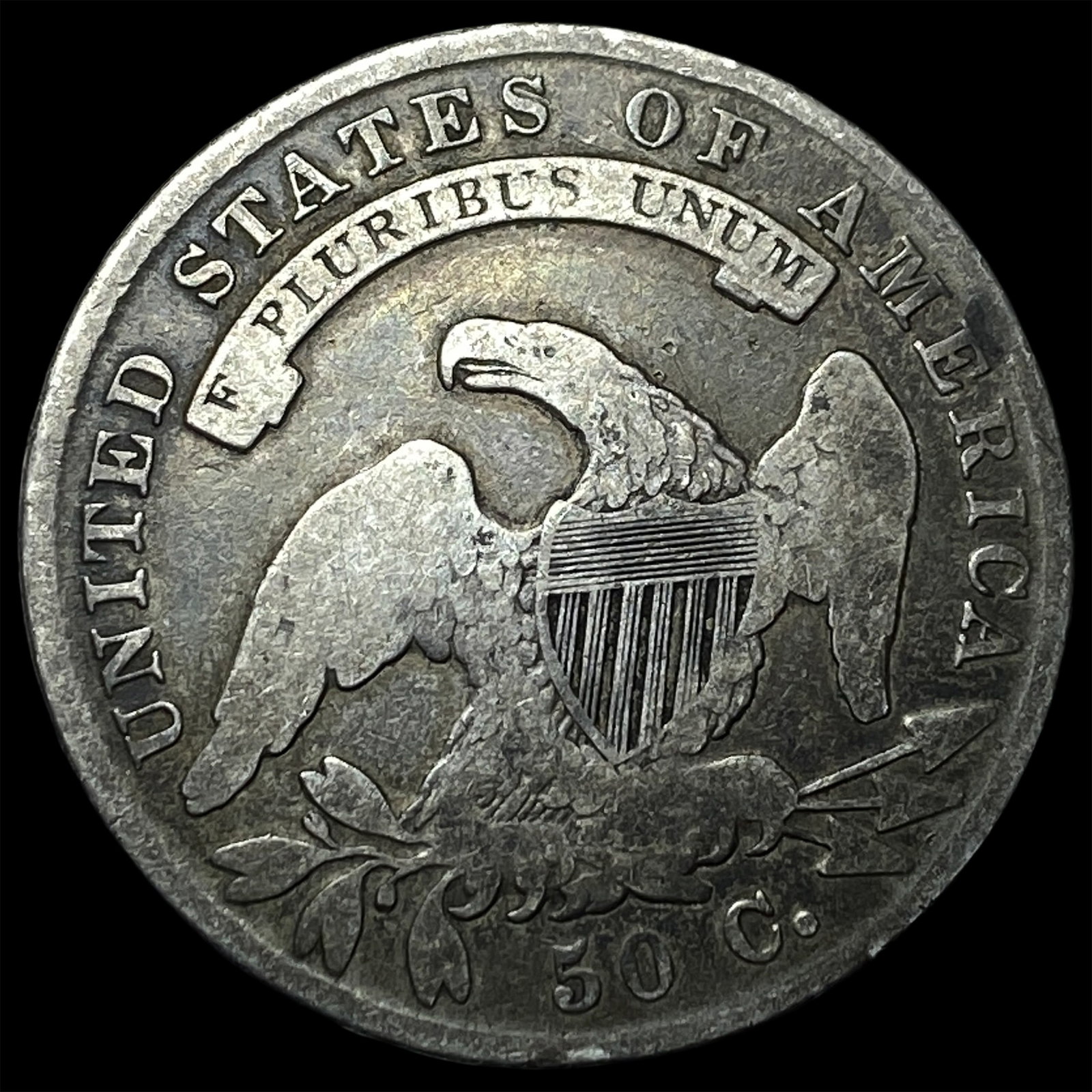 1836 Capped Bust Half Dollar NICELY CIRCULATED - 2