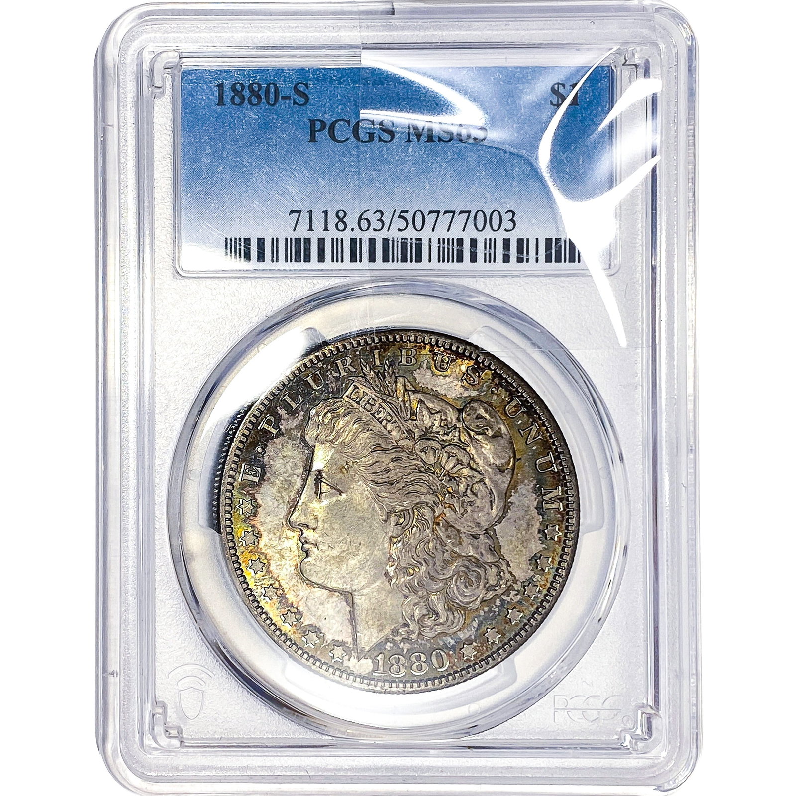 1880-S Morgan Silver Dollar PCGS MS63: 1880-S Morgan Silver Dollar PCGS MS63