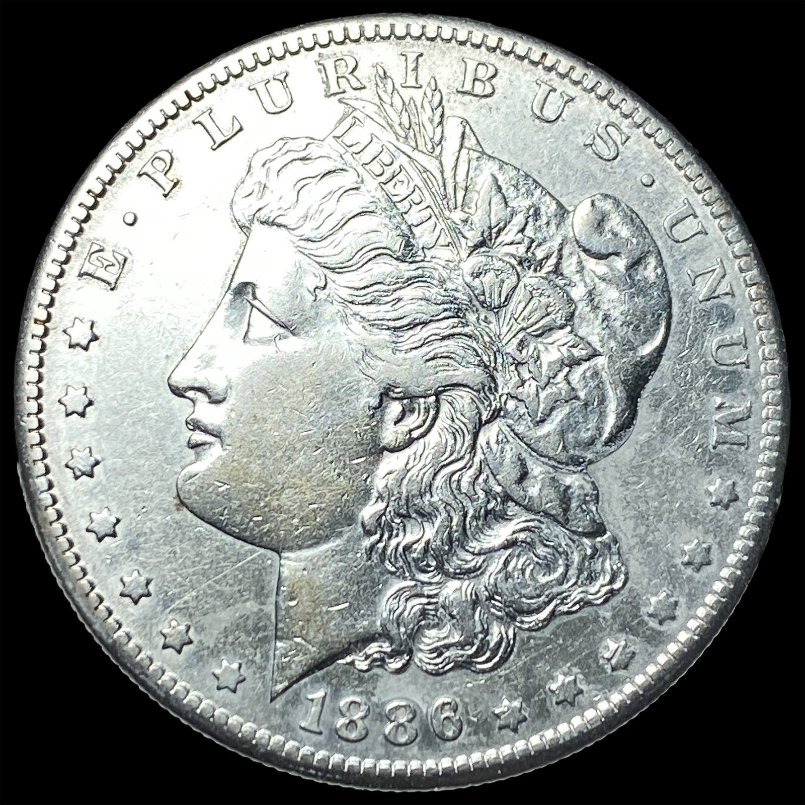 1886-S Silver Morgan Dollar CLOSELY UNCIRCULATED: 1886-S Silver Morgan Dollar CLOSELY UNCIRCULATED