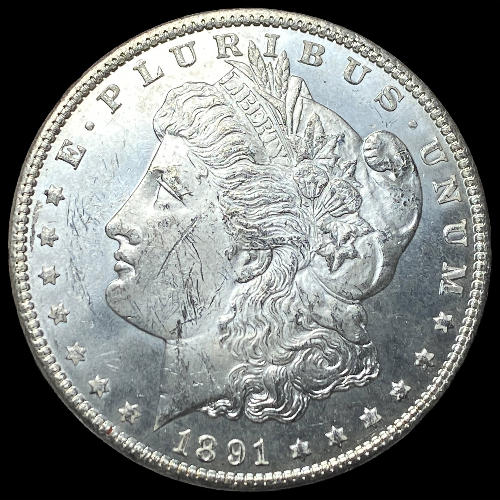 1891 Silver Morgan Dollar CHOICE BU: 1891 Silver Morgan Dollar CHOICE BU