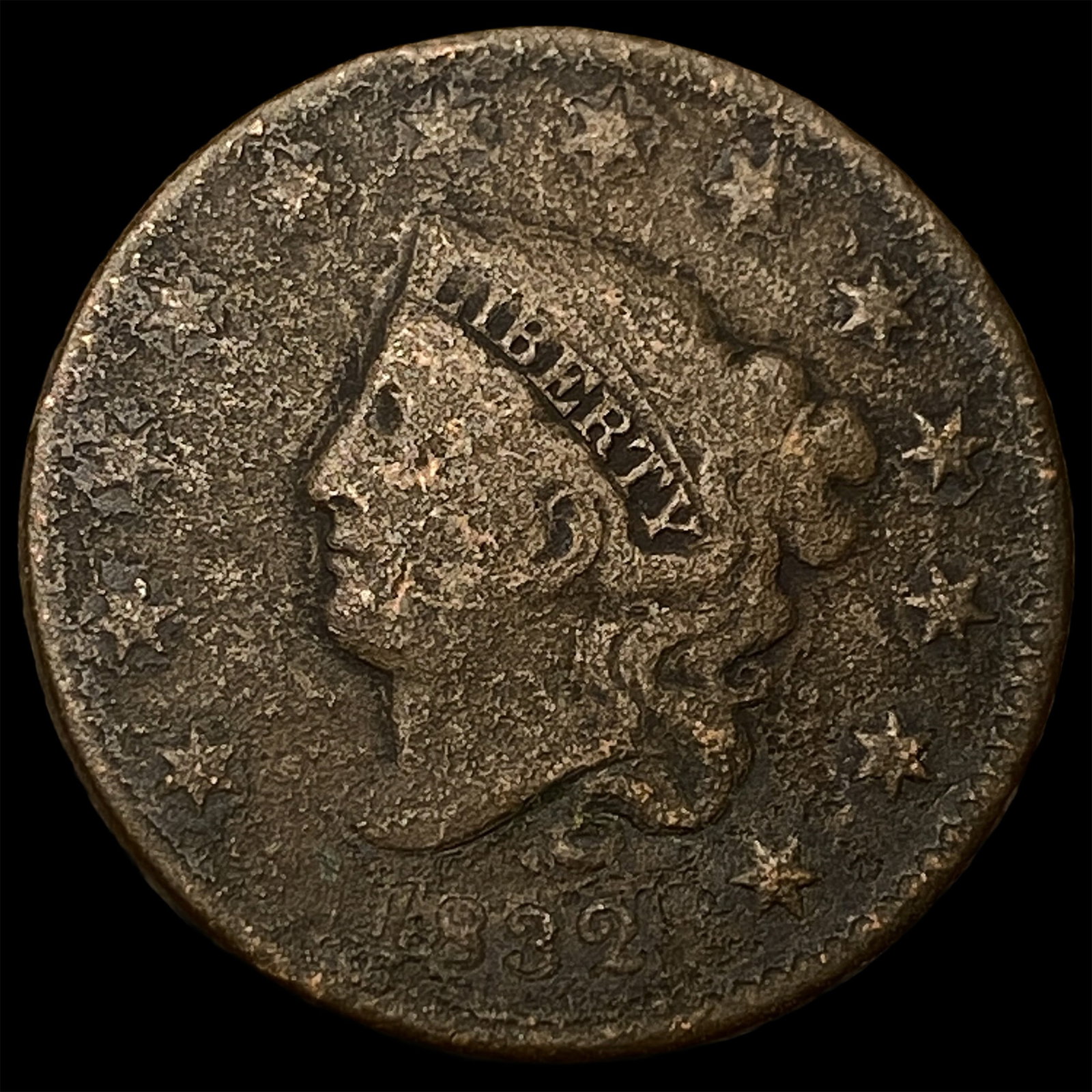 1839 Coronet Head Large Cent NICELY CIRCULATED: 1839 Coronet Head Large Cent NICELY CIRCULATED