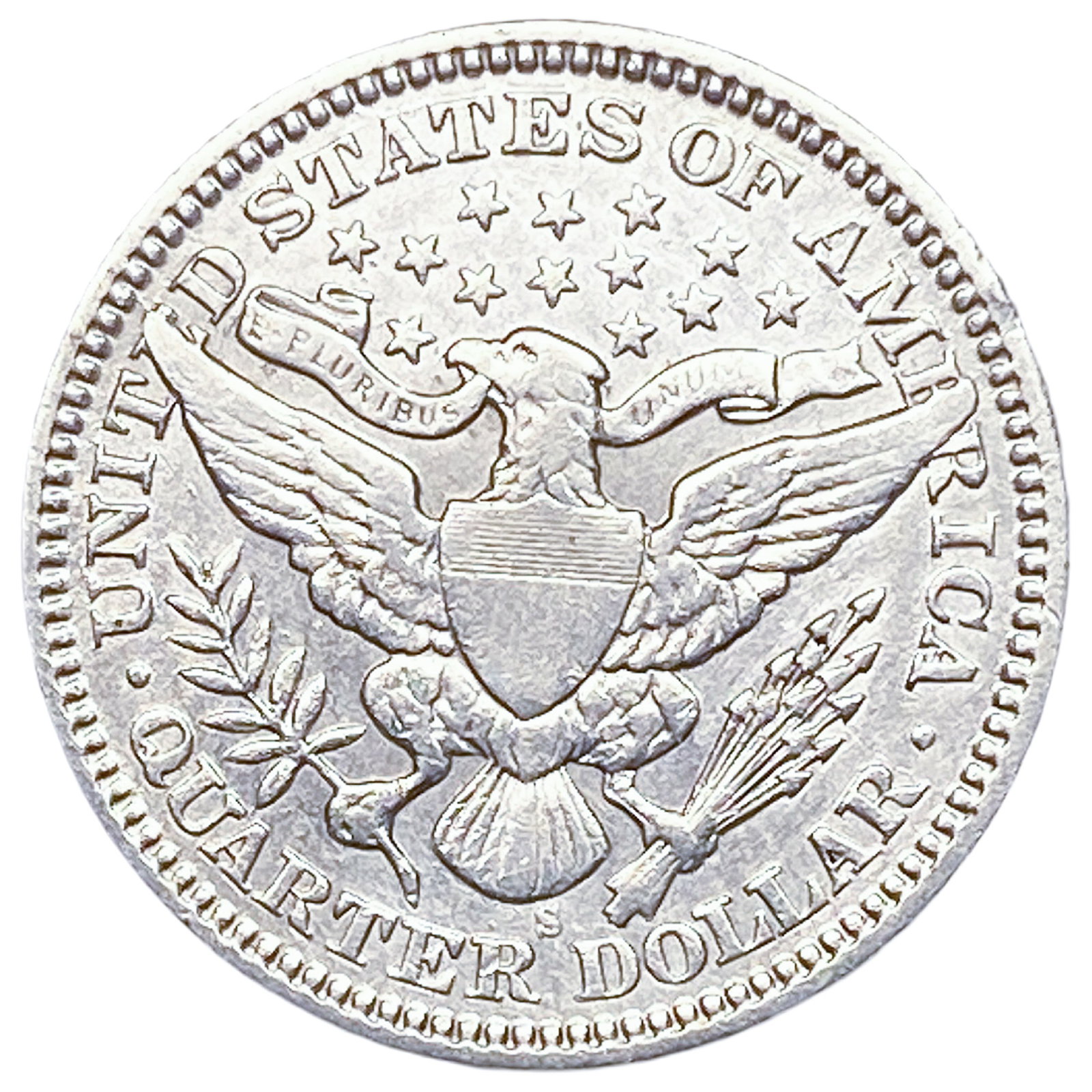 1908-S Barber Quarter - 2