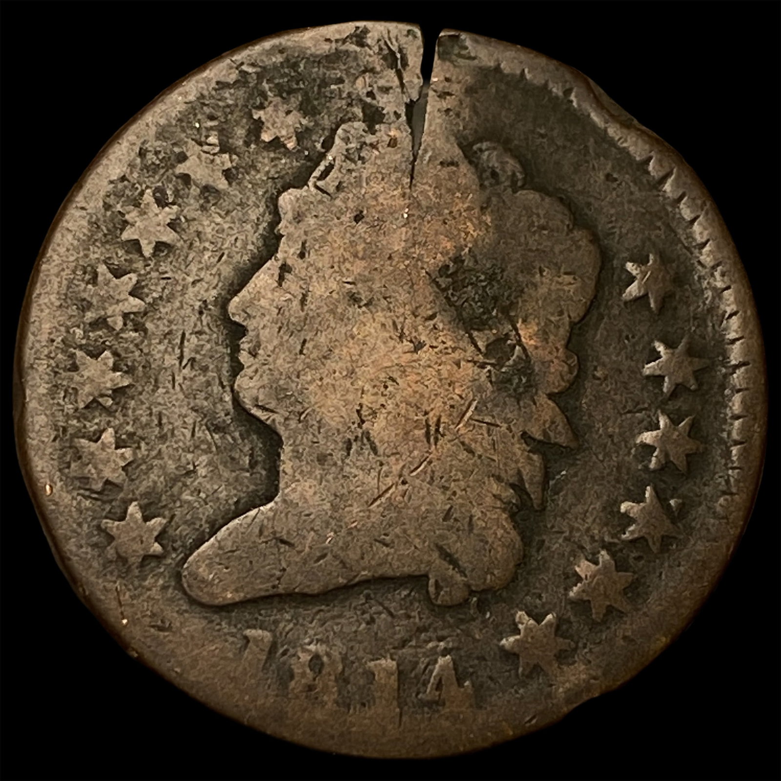1814 Classic Head Large Cent NICELY CIRCULATED (1 of 2)