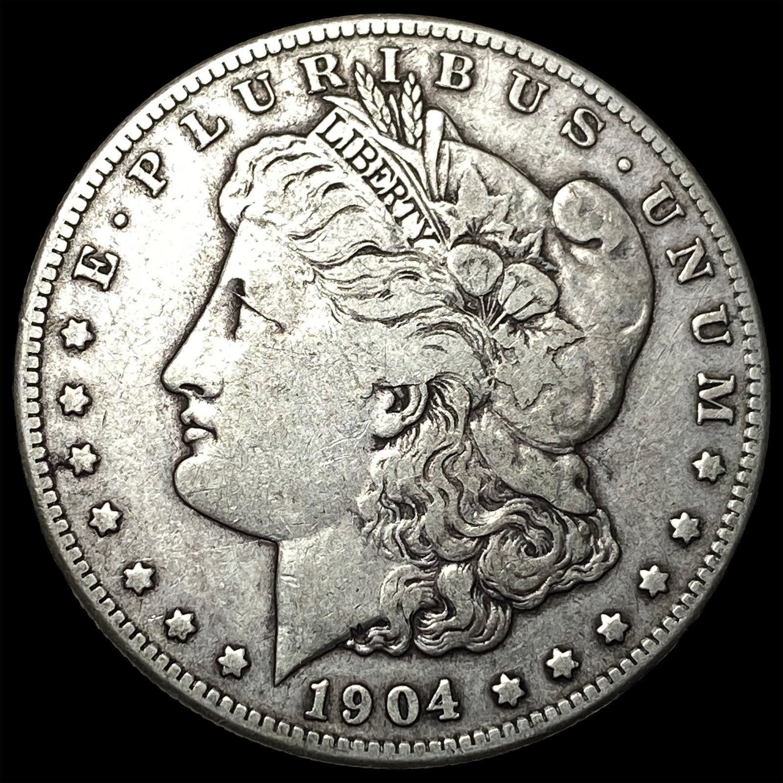 1904-S Silver Morgan Dollar LIGHTLY CIRCULATED: 1904-S Silver Morgan Dollar LIGHTLY CIRCULATED