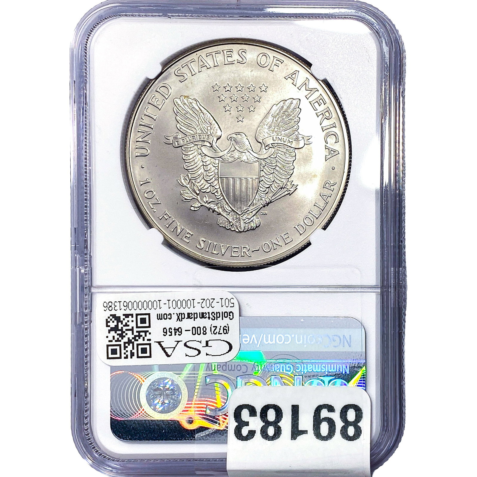2000 Silver Eagle NGC MS69 - 2