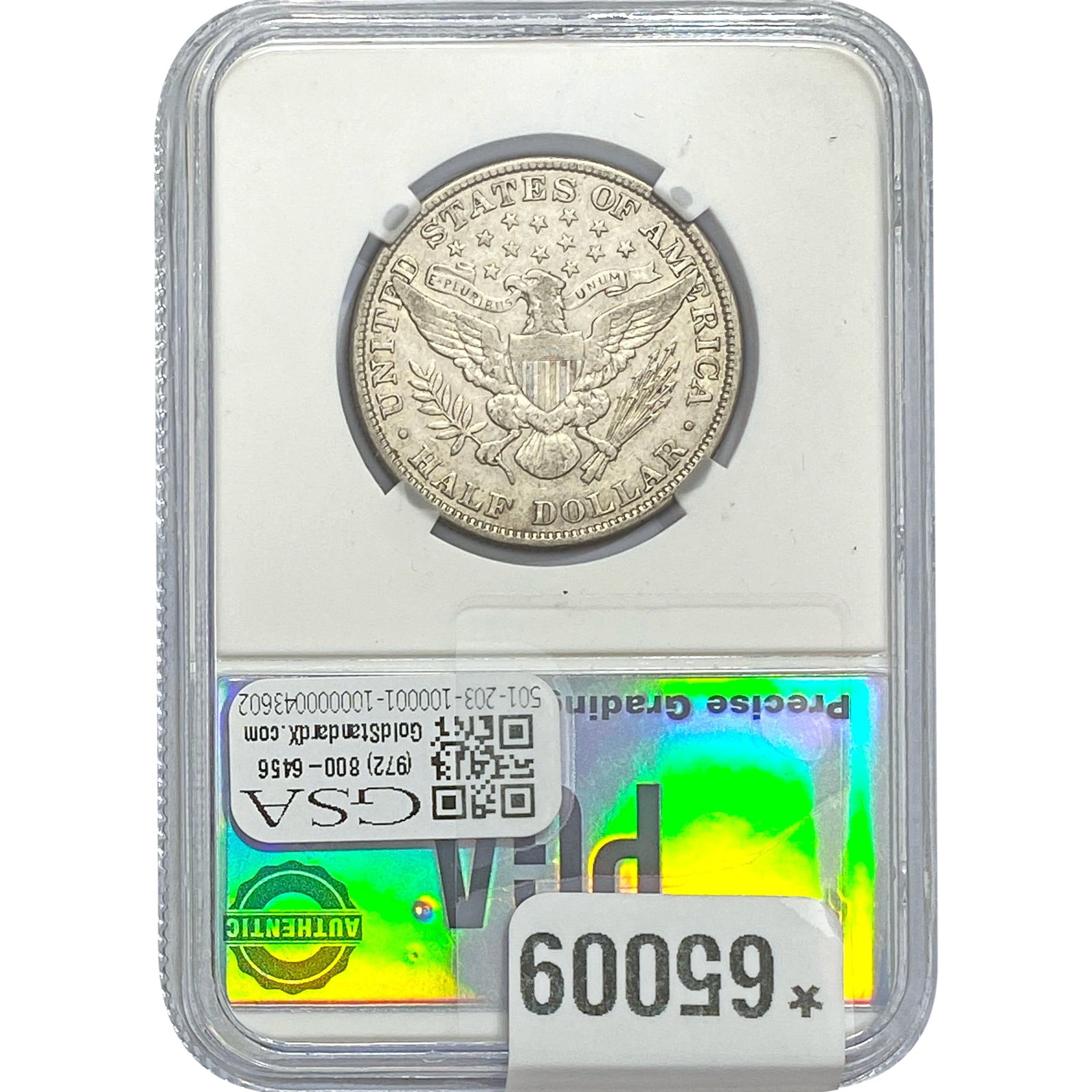 1908 Barber Half Dollar PGA AU55 - 2