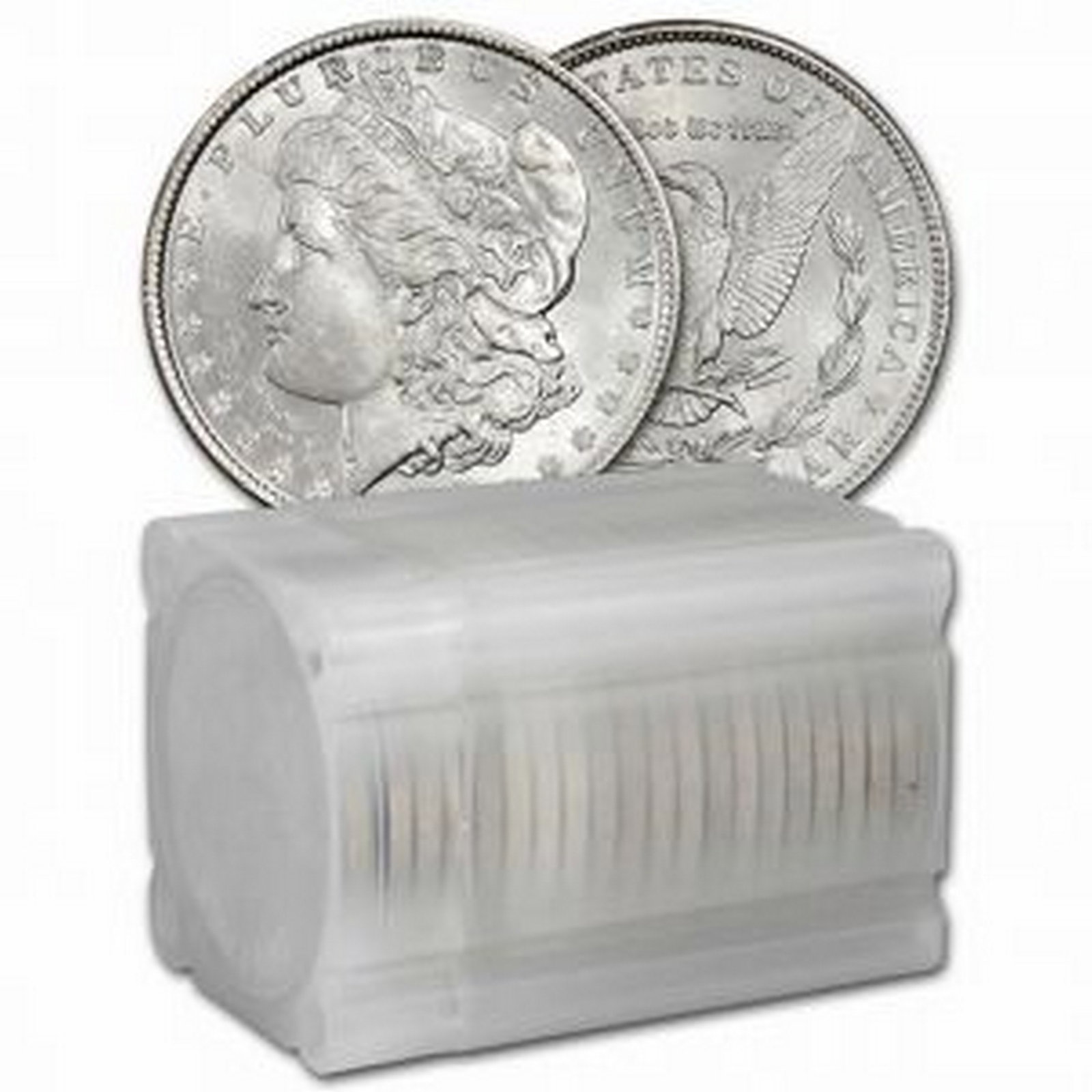 [20 coins] Pre-21 Morgan Silver Dollar Roll Ch BU: [20 coins] Pre-21 Morgan Silver Dollar Roll Ch BU