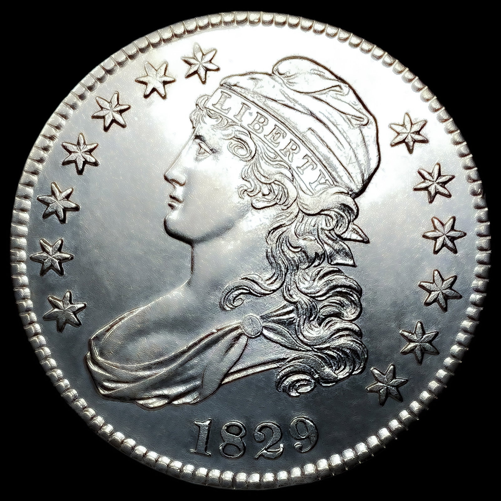 1829 Capped Bust Half Dollar (1 of 2)