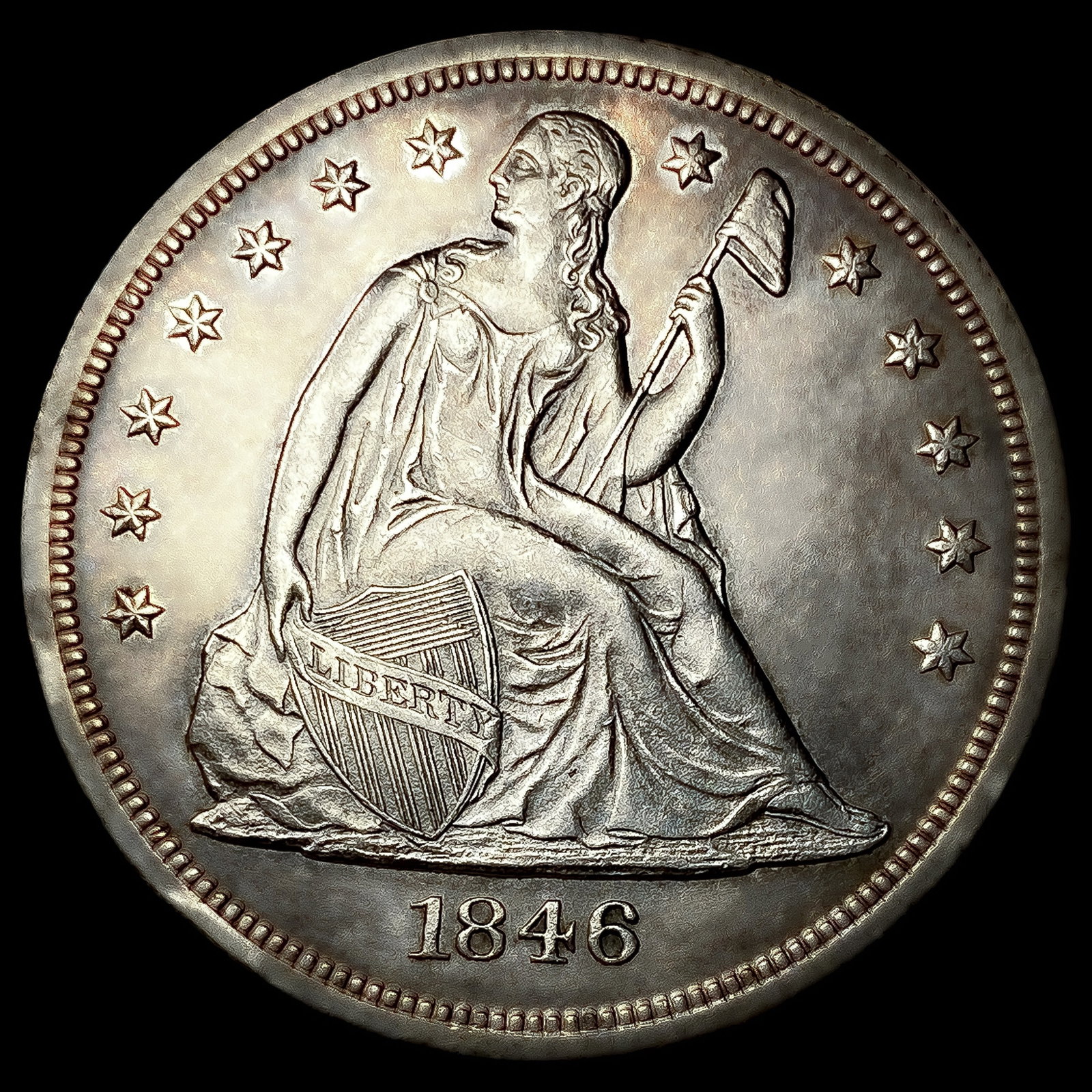 1846-O Seated Liberty Dollar (1 of 2)