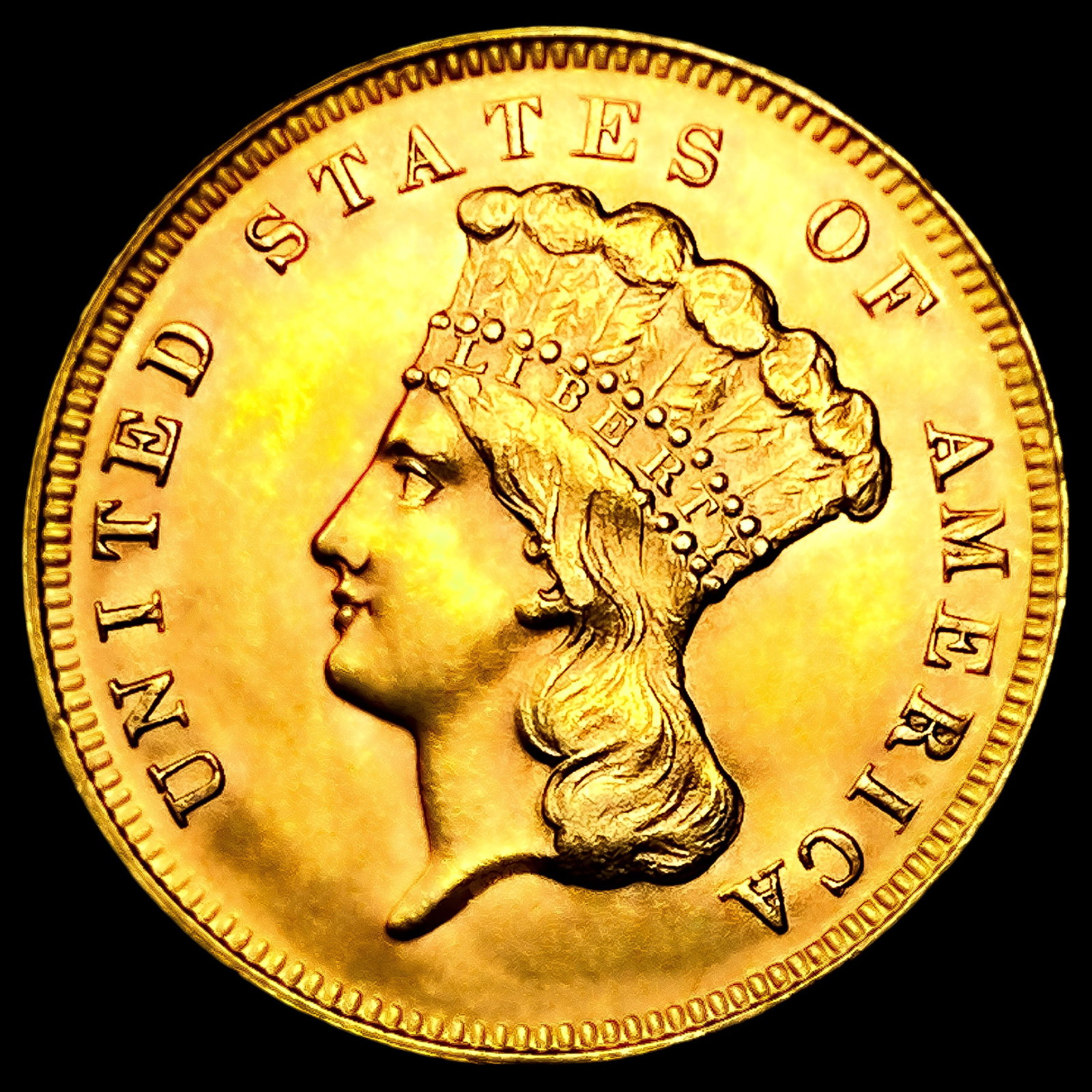 1878 $3 Gold Piece (1 of 2)