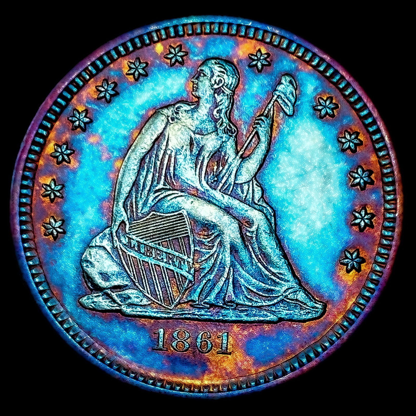 1861 Seated Liberty Quarter (1 of 2)