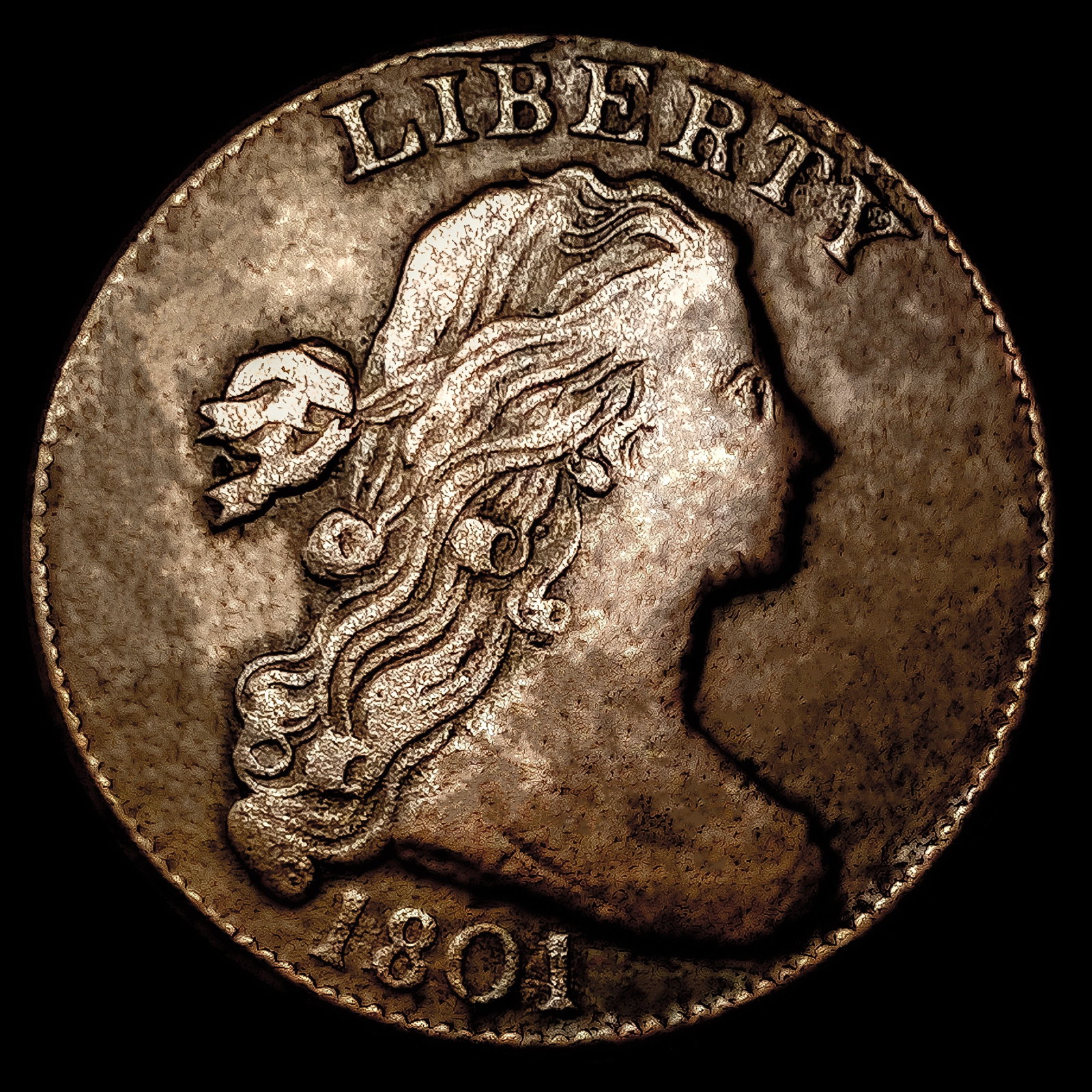 1801 Draped Bust Large Cent (1 of 2)