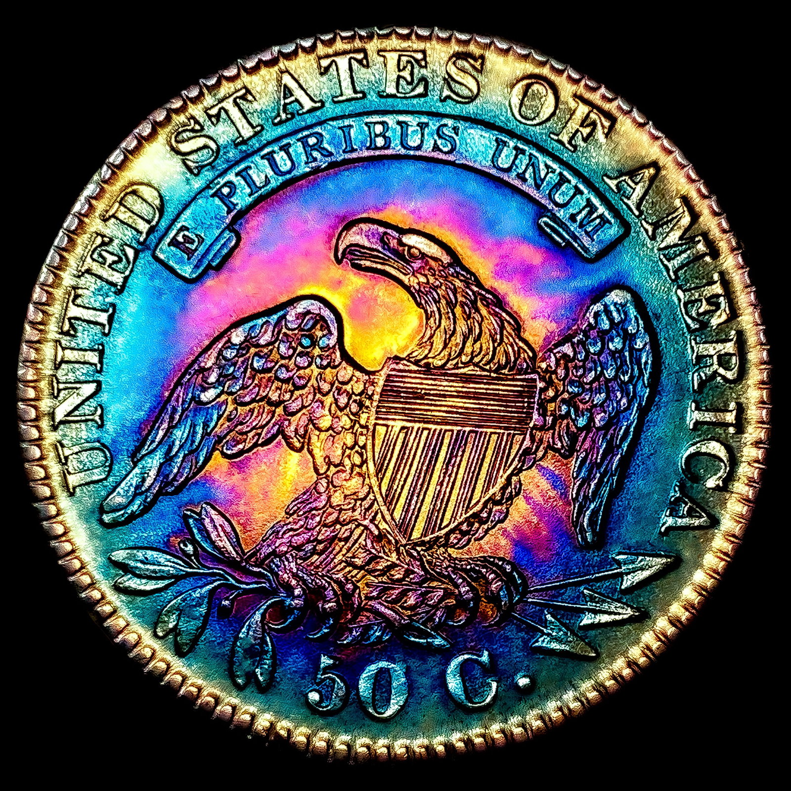 1832 Capped Bust Half Dollar UNCIRCULATED - 2