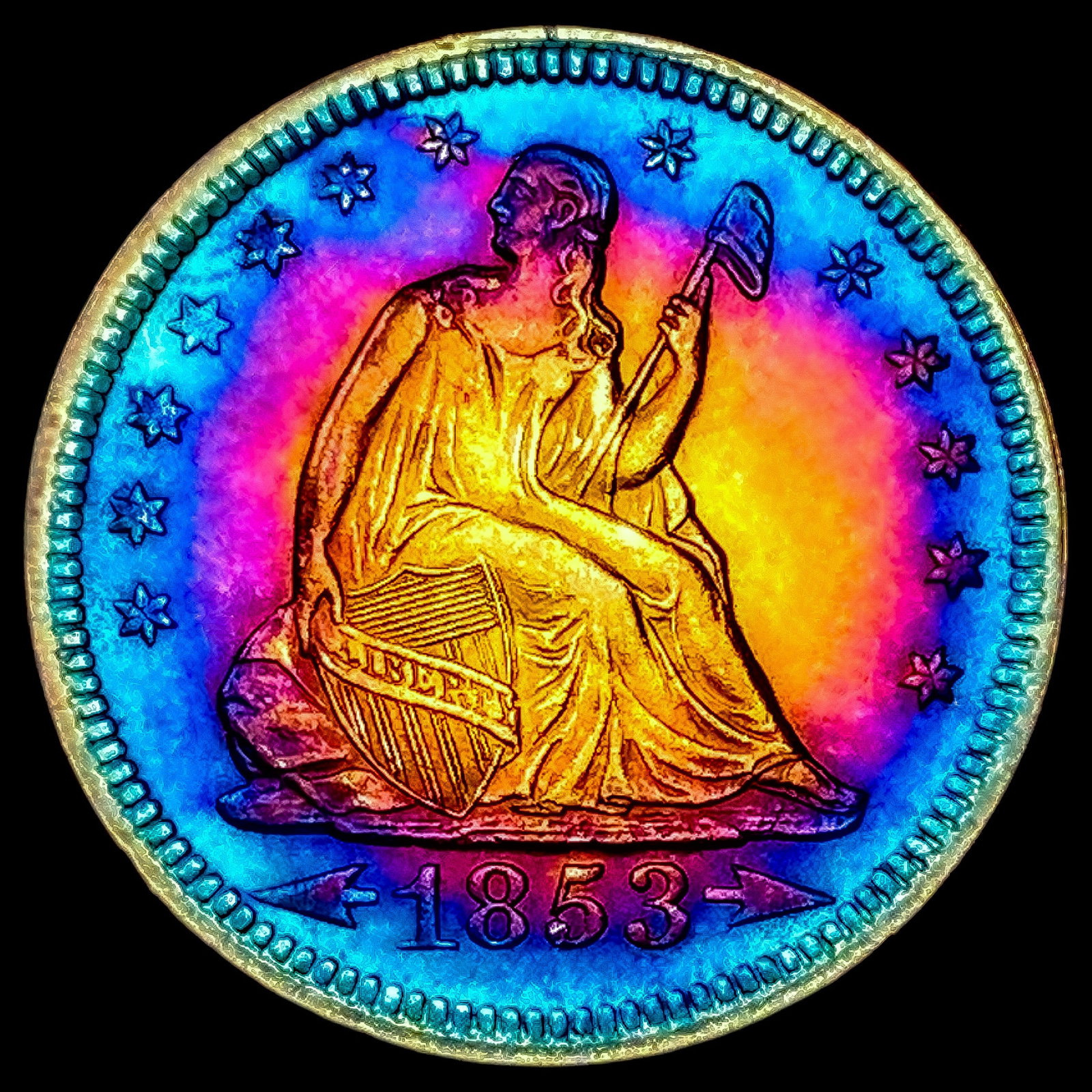 1853 Seated Liberty Quarter: 1853 Seated Liberty Quarter