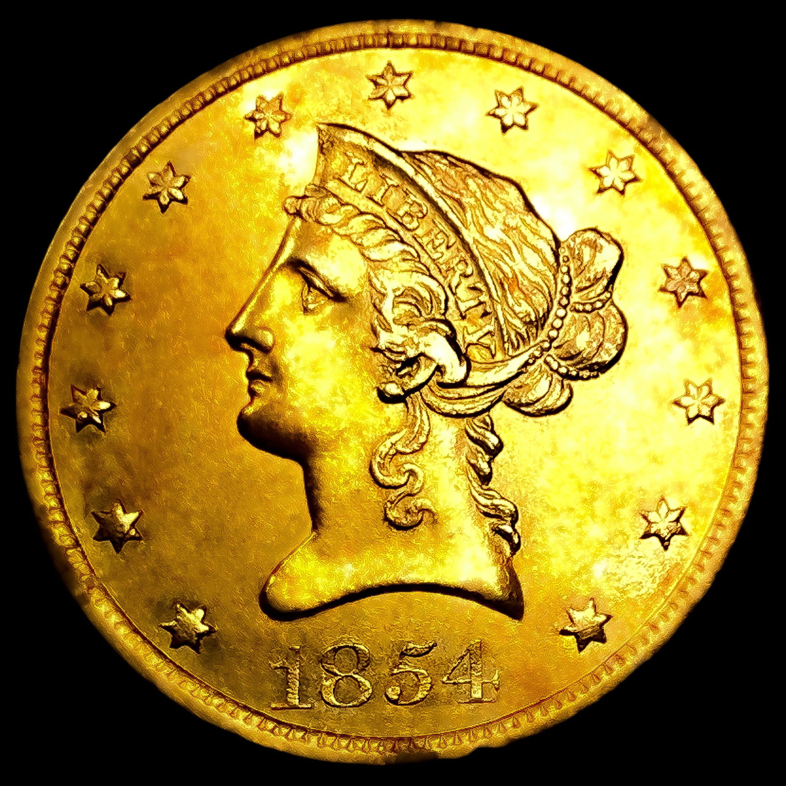 1854-O $10 Gold Eagle (1 of 2)