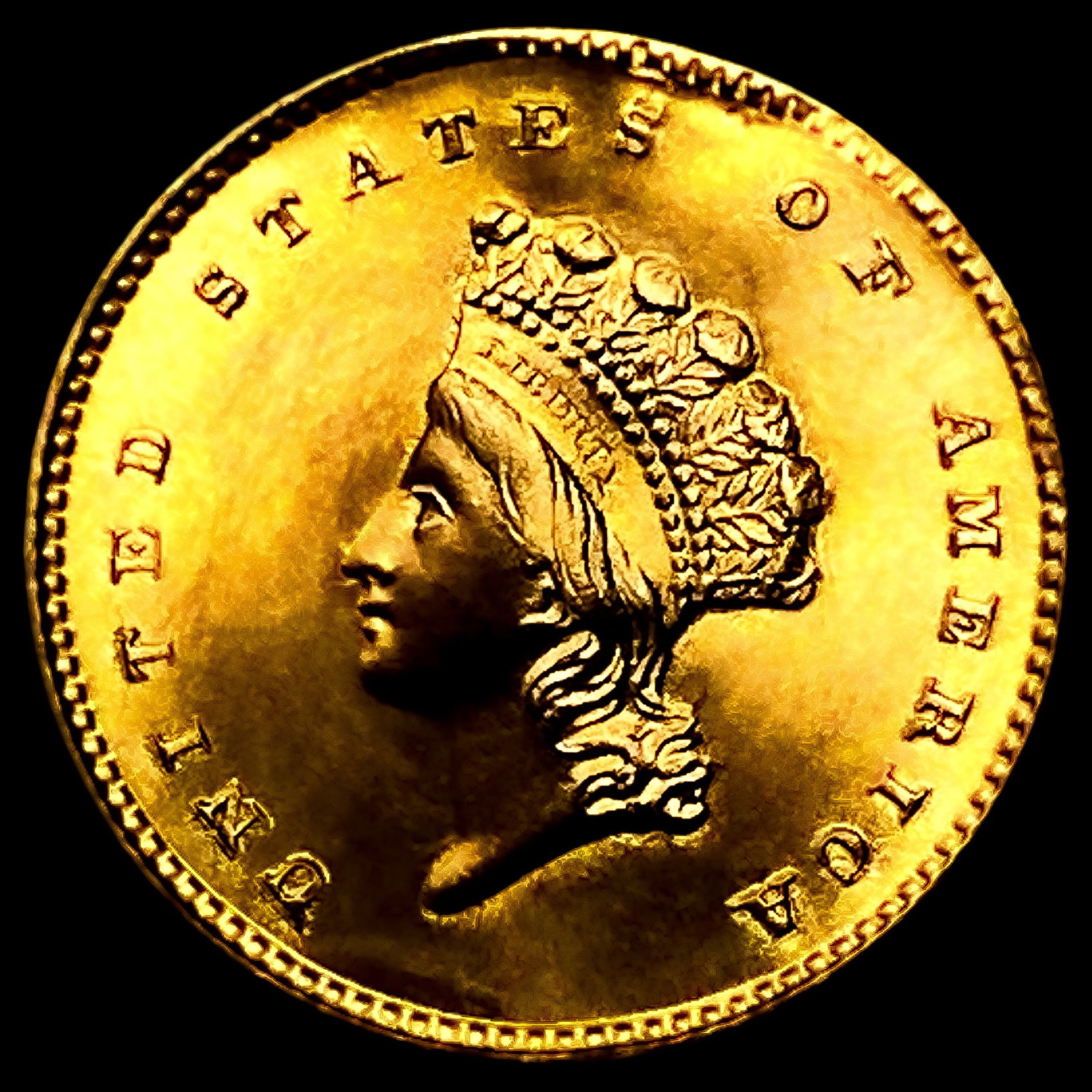 1855 Rare Gold Dollar (1 of 2)