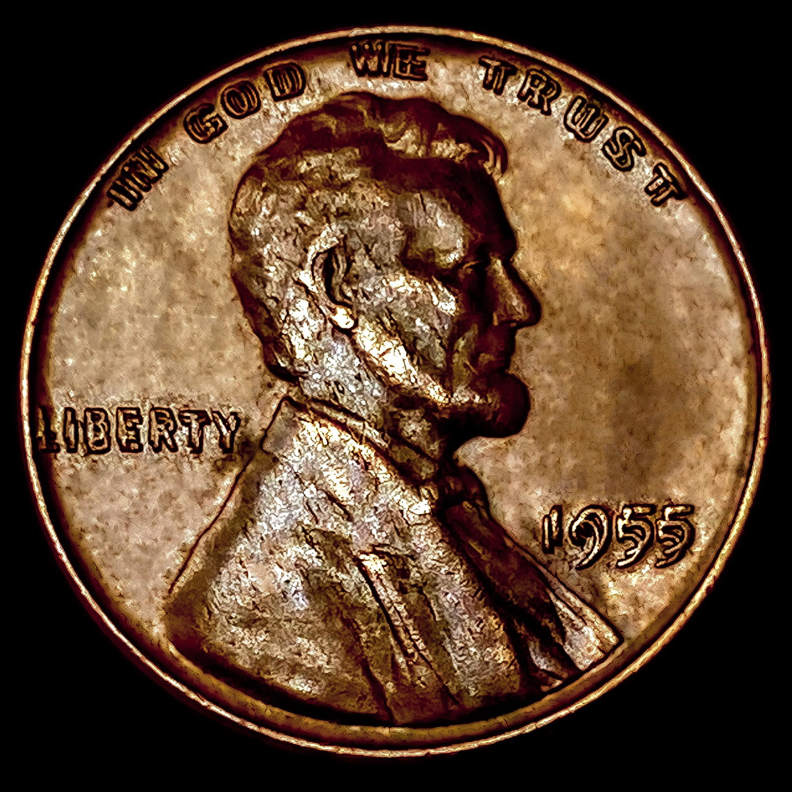 1955 DDO Wheat Cent: 1955 DDO Wheat Cent