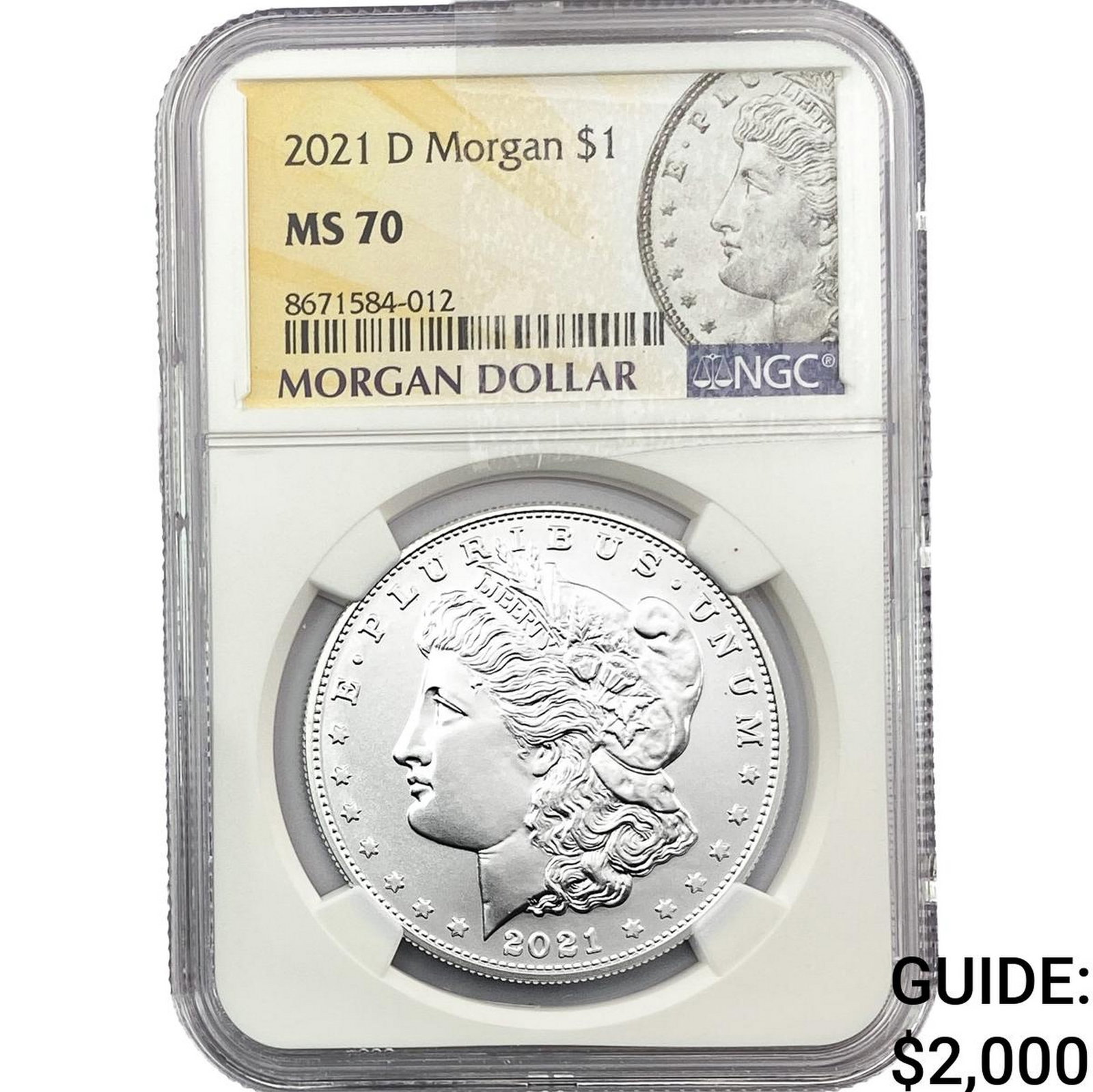 2021-D Morgan Silver Dollar NGC MS70: 2021-D Morgan Silver Dollar NGC MS70