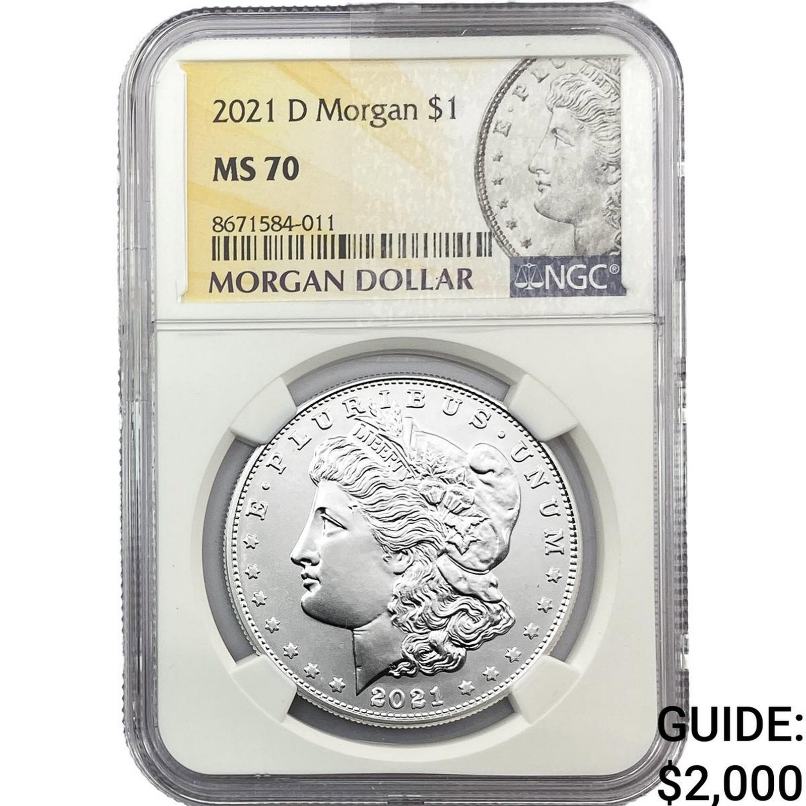 2021-D Morgan Silver Dollar NGC MS70: 2021-D Morgan Silver Dollar NGC MS70
