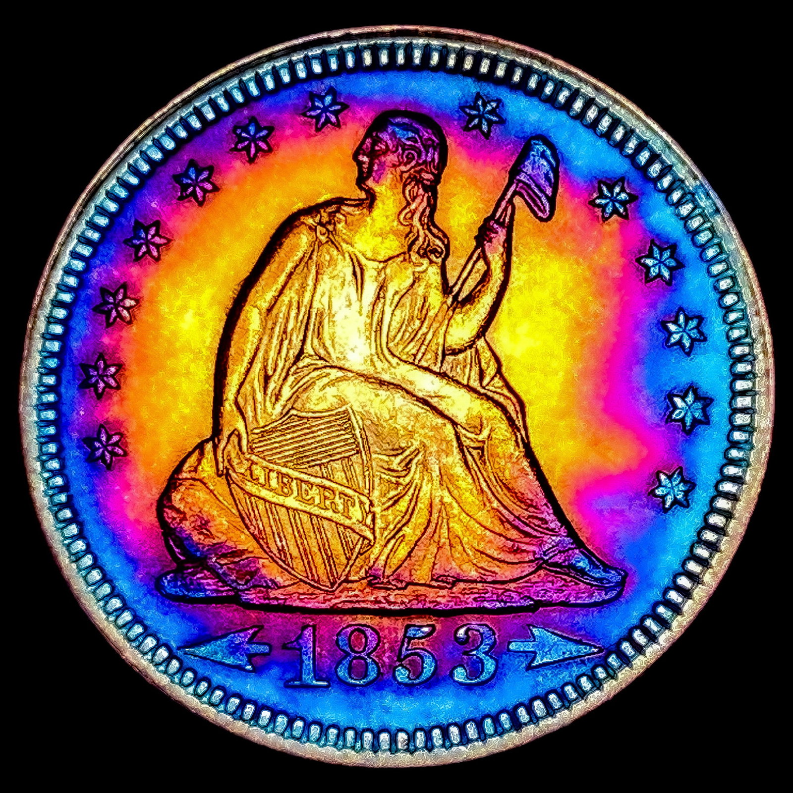 1853 Seated Liberty Quarter UNCIRCULATED: 1853 Seated Liberty Quarter UNCIRCULATED