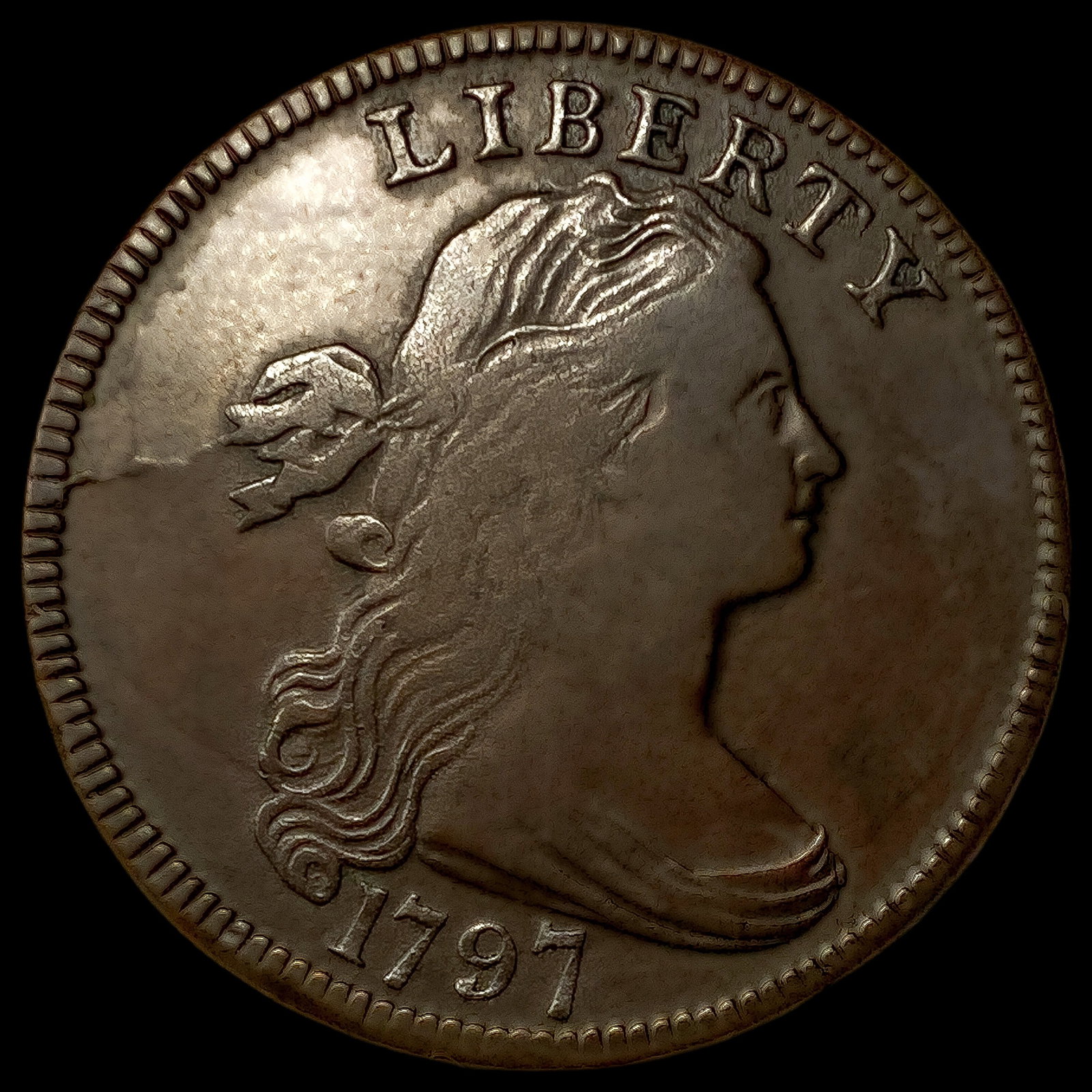 1797 Draped Bust Large Cent (1 of 2)